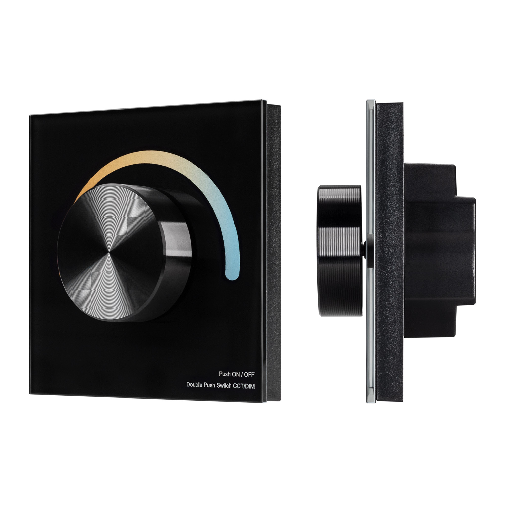 Панель SMART-P20-MIX-G-IN Black (12-24V, 4x3A, Rotary, 2.4G) 033762 - Arlight