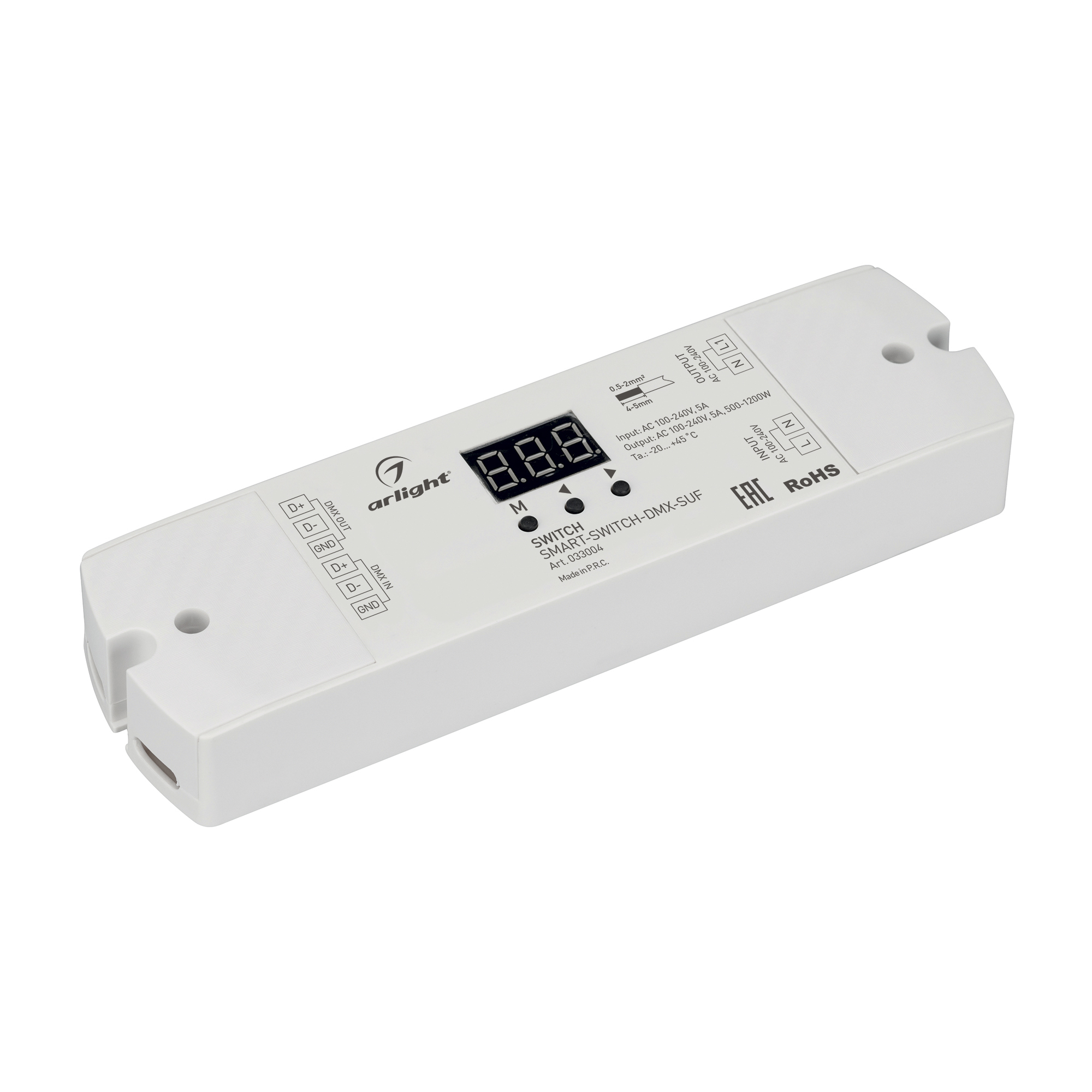Выключатель SMART-SWITCH-DMX-SUF (230V, 5A) 033004 - Arlight