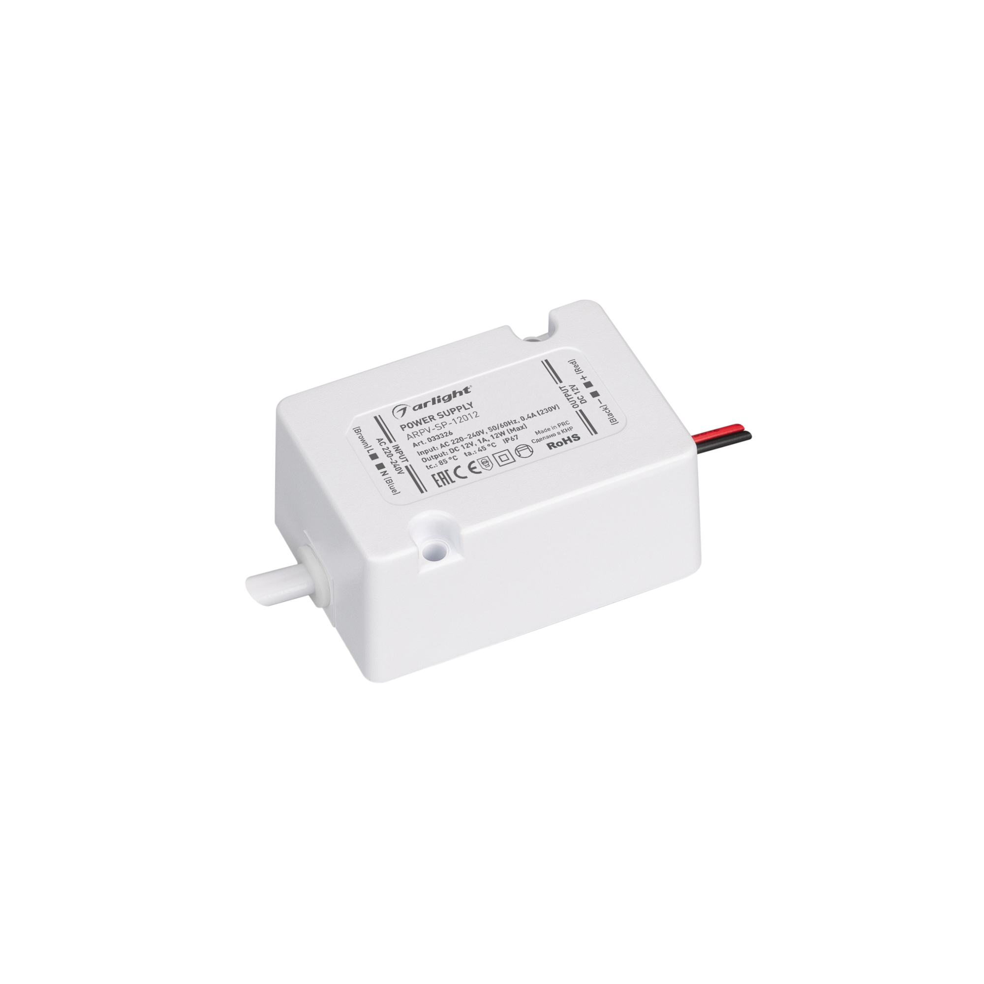 Блок питания ARPV-SP-12012 (12V, 1A, 12W) 033326 - Arlight