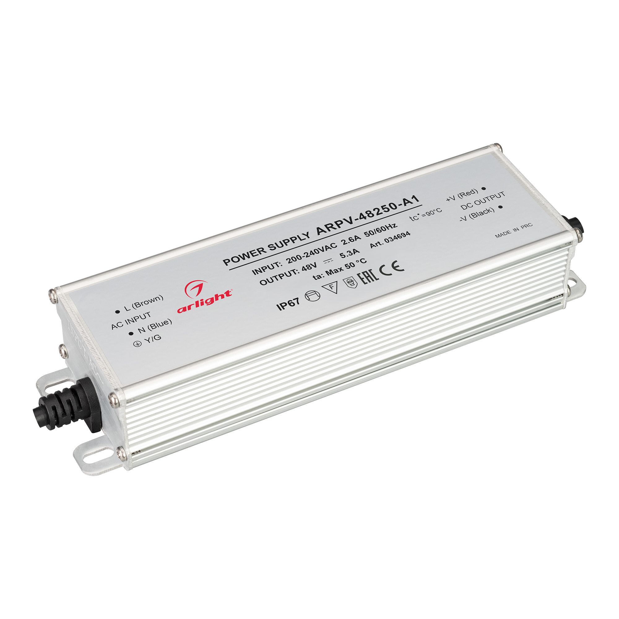 Блок питания ARPV-48250-A1 (48V, 5.3A, 254W) 034694 - Arlight