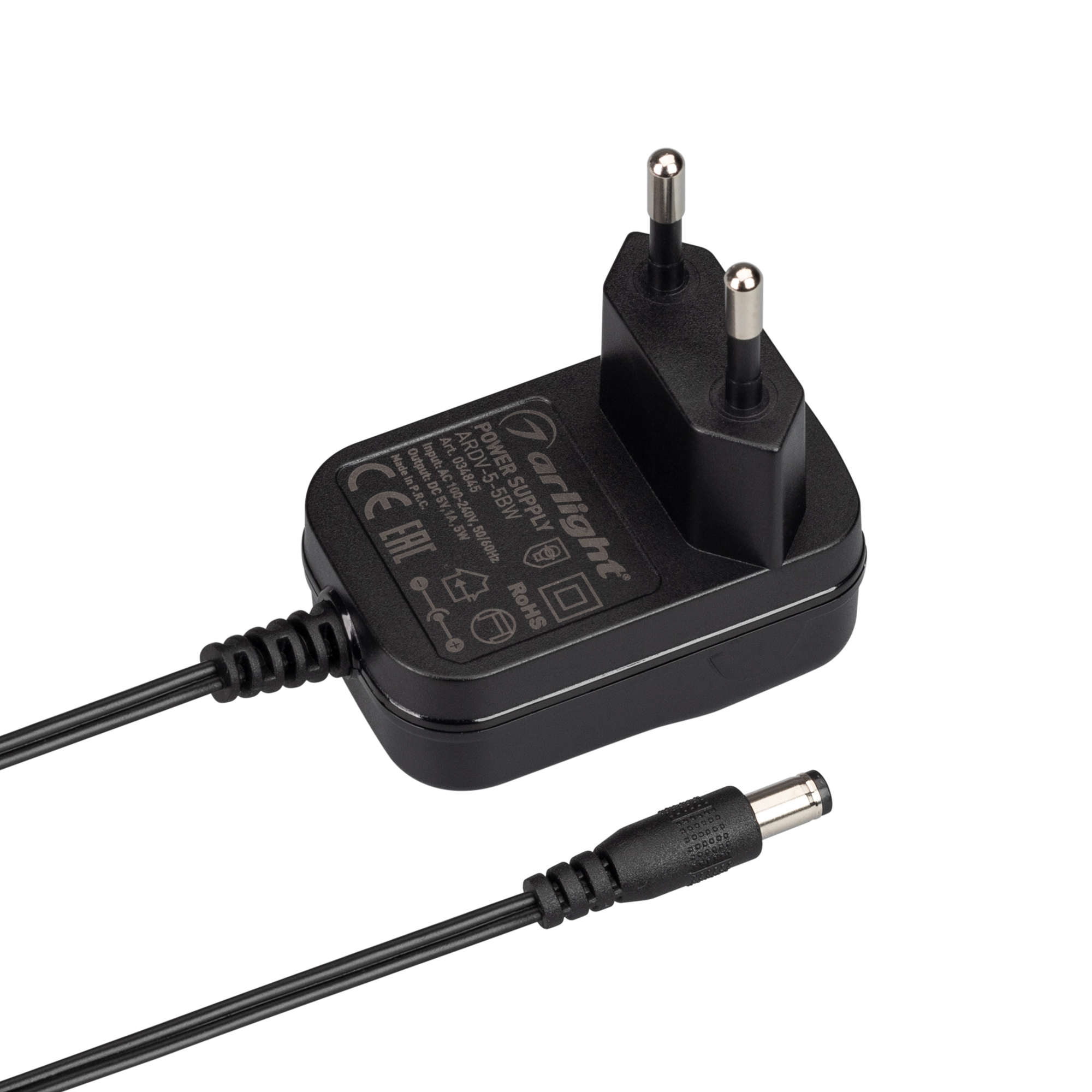 Блок питания ARDV-5-5BW (5V, 1A, 5W) 034845 - Arlight
