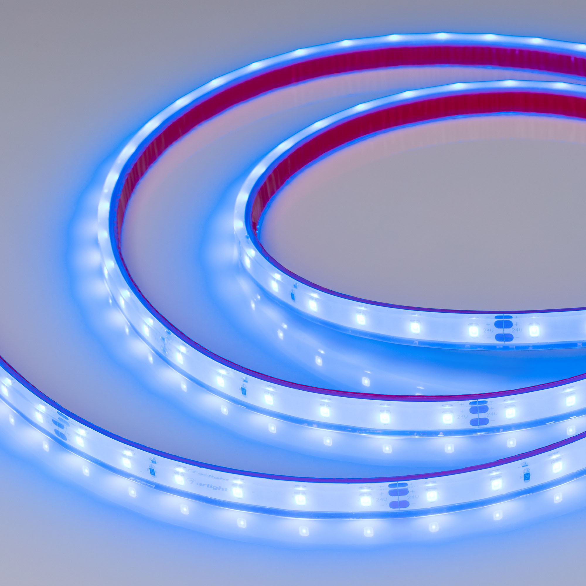 Лента герметичная RTW-PFS-A60-11mm 24V Blue (4.8 W/m, IP68, 2835, 5m) 034160 - Arlight