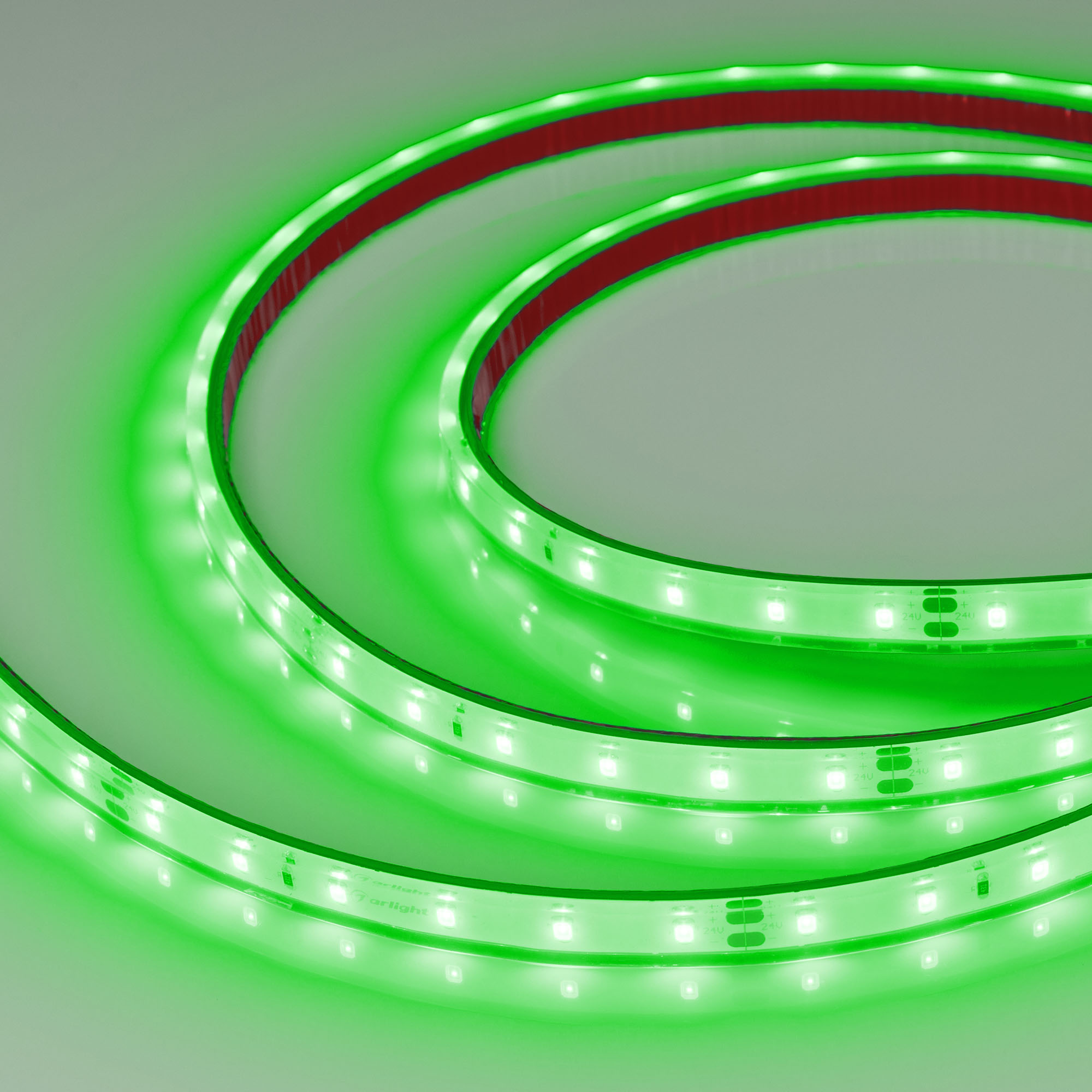 Лента герметичная RTW-PFS-A60-11mm 24V Green (4.8 W/m, IP68, 2835, 5m) 034181 - Arlight