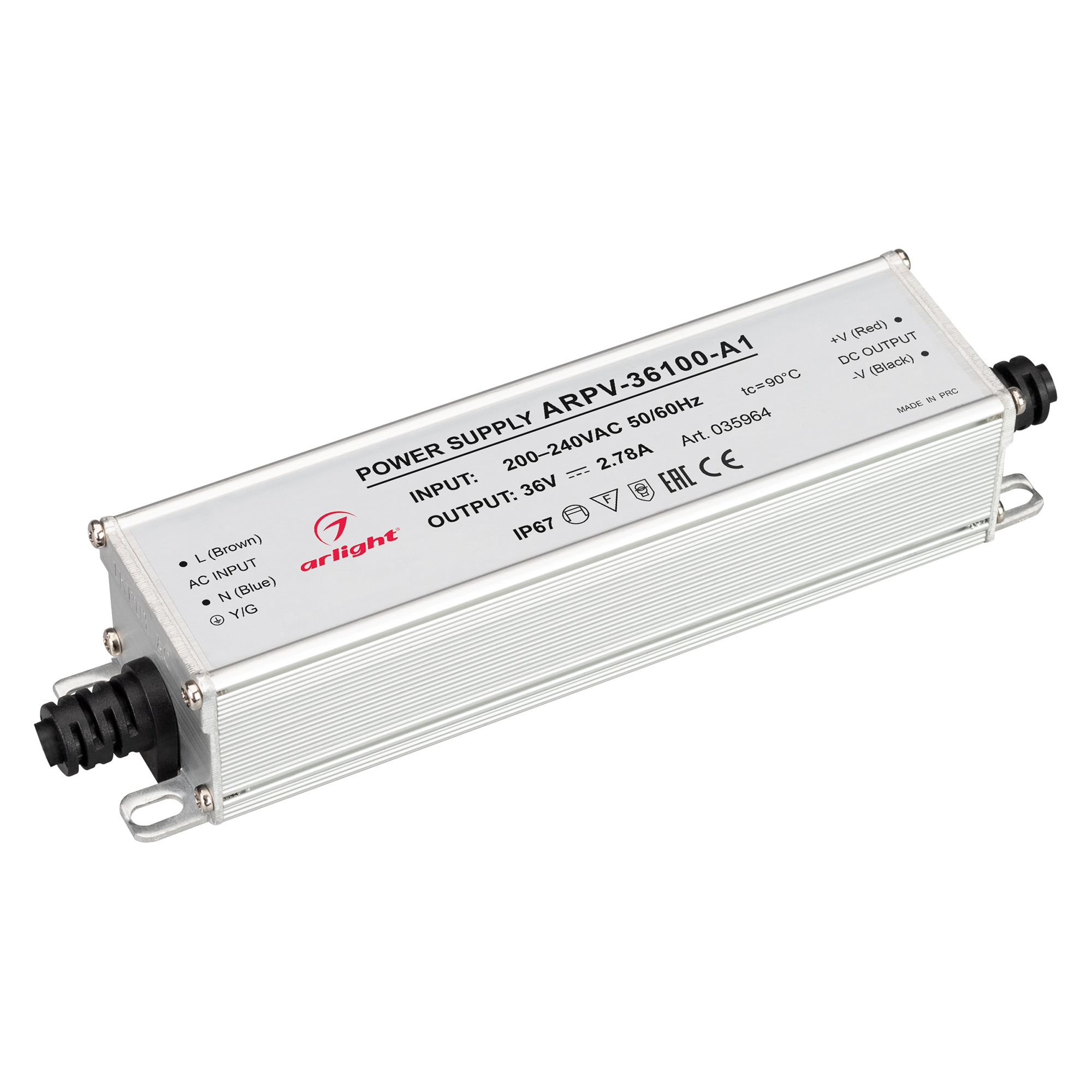 Блок питания ARPV-36100-A1 (36V, 2.78A, 100W) 035964 - Arlight