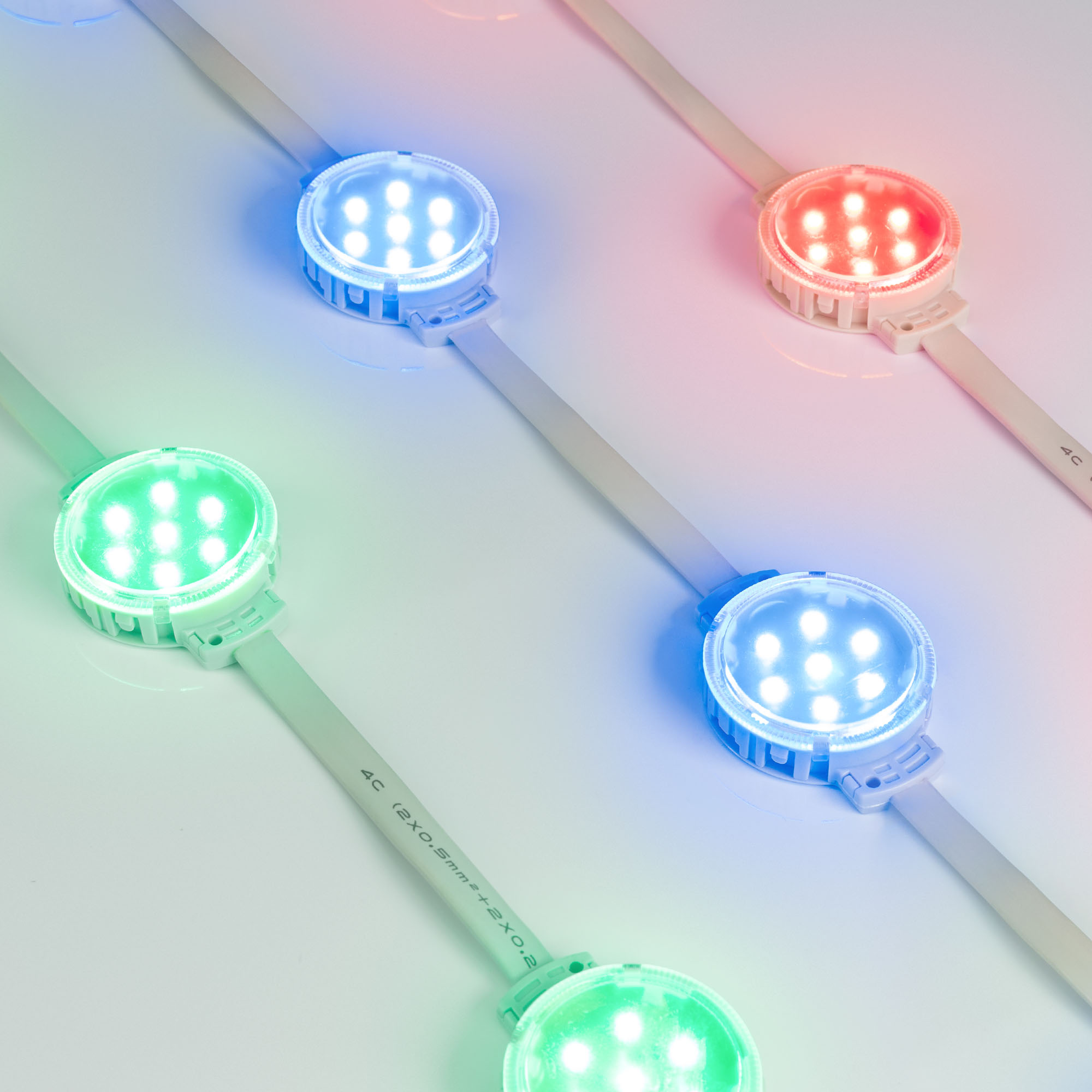 Модуль управляемый SPI-F7-D50 24V RGB-RAM-Auto (1.25W, IP68, 120 deg) 036826 - Arlight