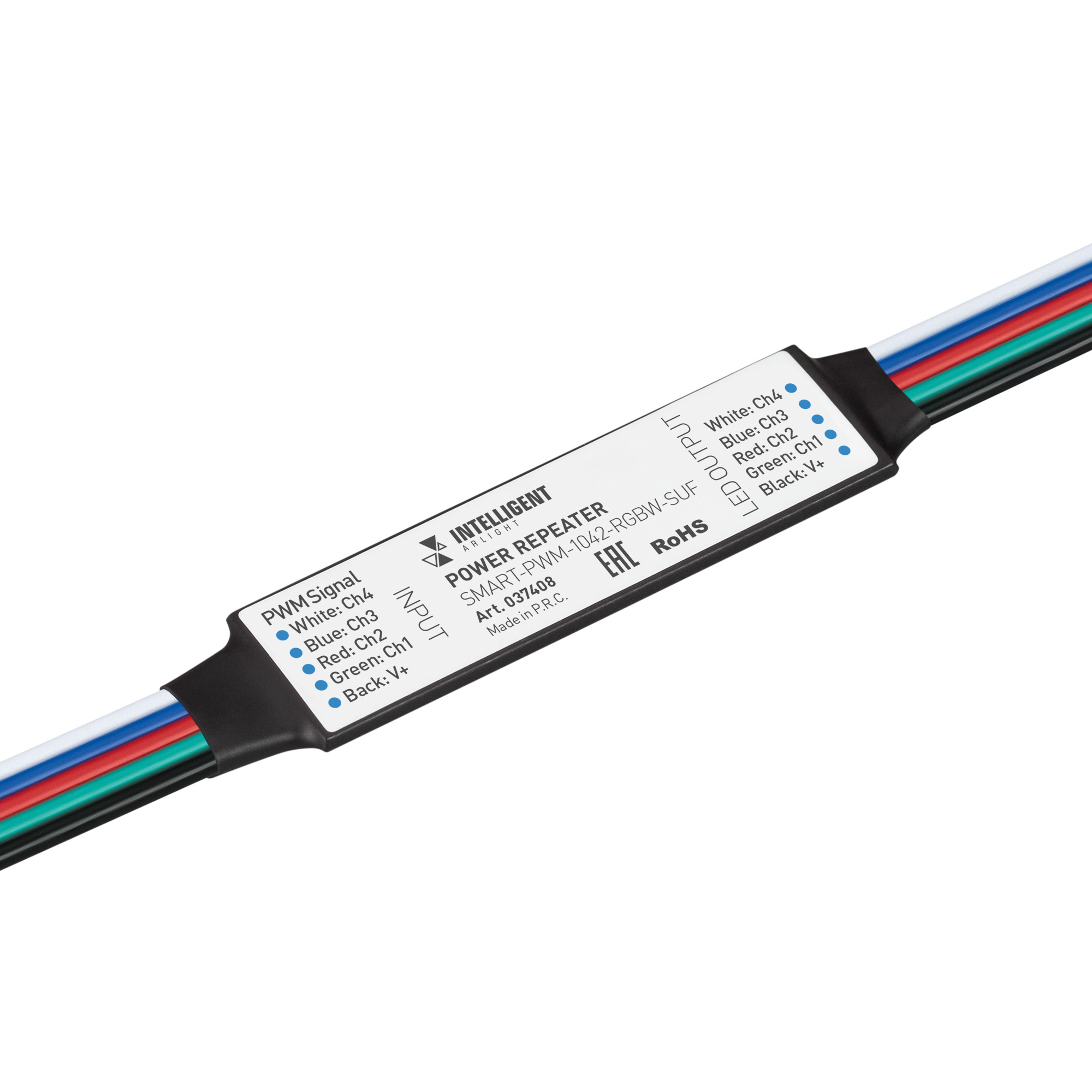 INTELLIGENT ARLIGHT Усилитель SMART-PWM-1042-RGBW-SUF (12-24V, 4x1A) 037408 - Arlight
