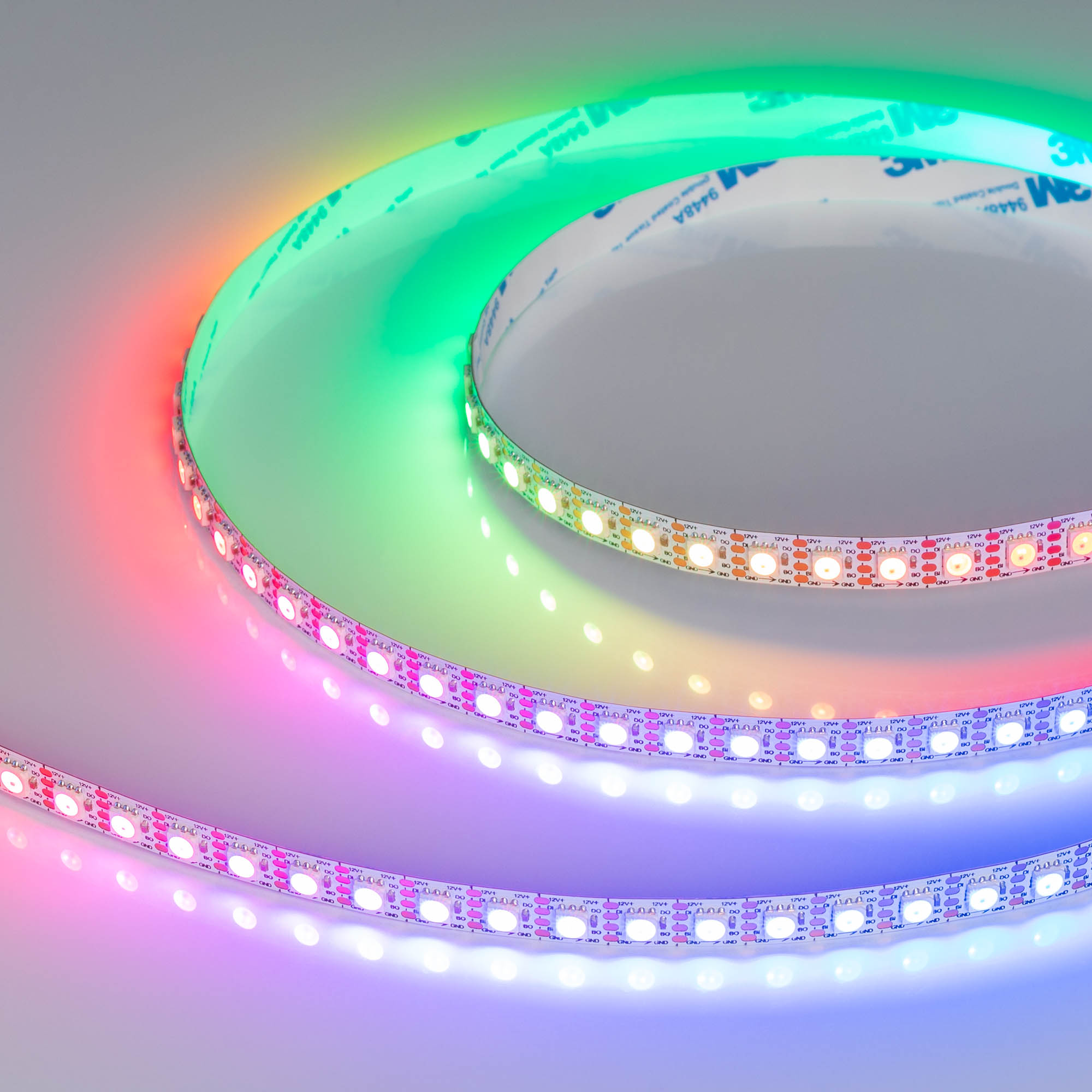 Лента SPI-B96-10mm 12V RGB-PX1-BPT (13 W/m, IP20, 5060, 5m) 037868 - Arlight