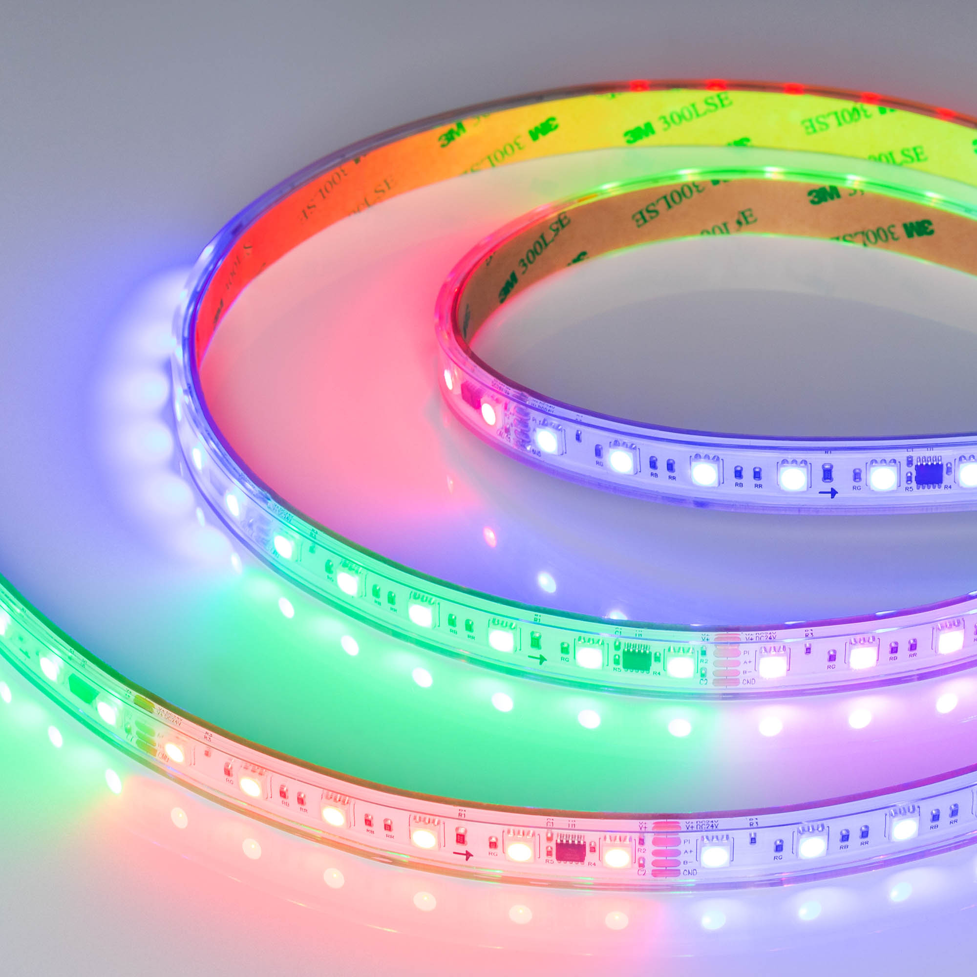 Лента герметичная DMX-PS-B60-15mm 24V RGB-PX6 (15W/m, IP67, 5060, 5m) 037090 - Arlight