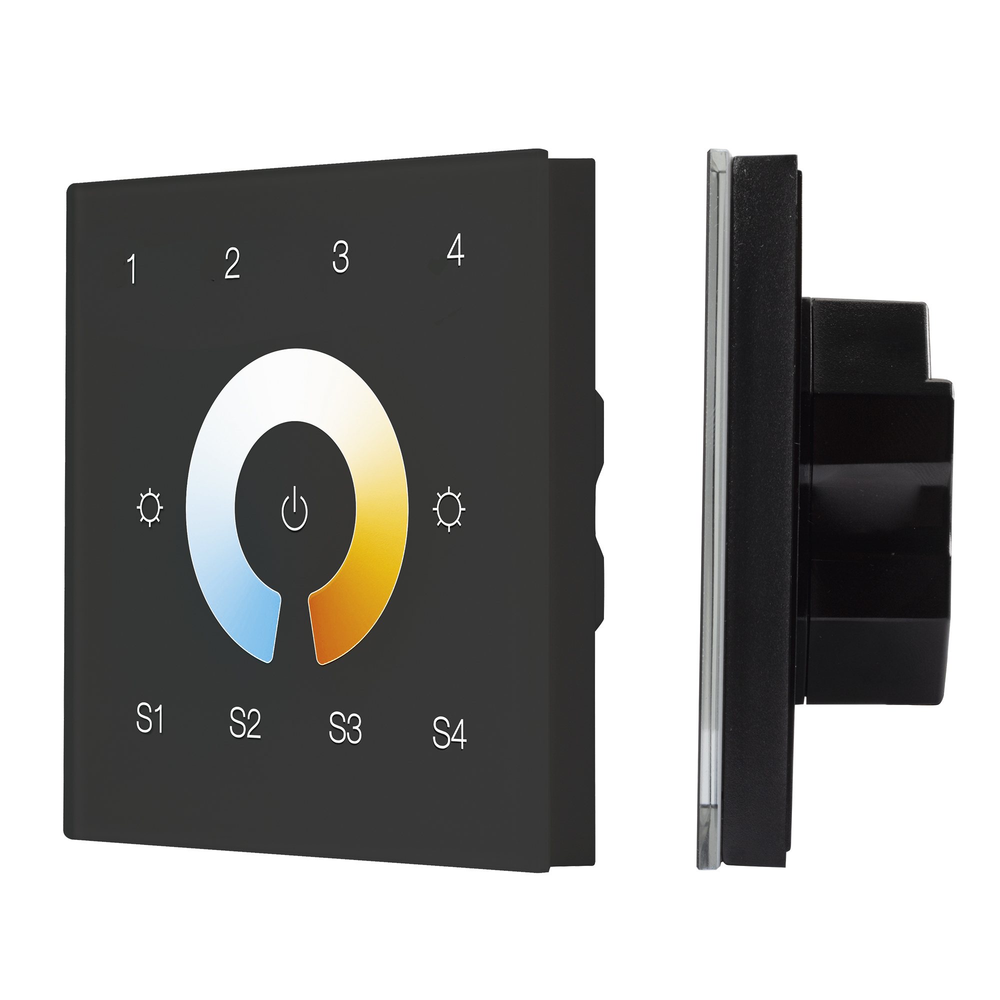 INTELLIGENT ARLIGHT Сенсорная панель DALI-901-11-4G-4SC-MIX-DT8-IN Black (BUS/230V) 037197 - Arlight
