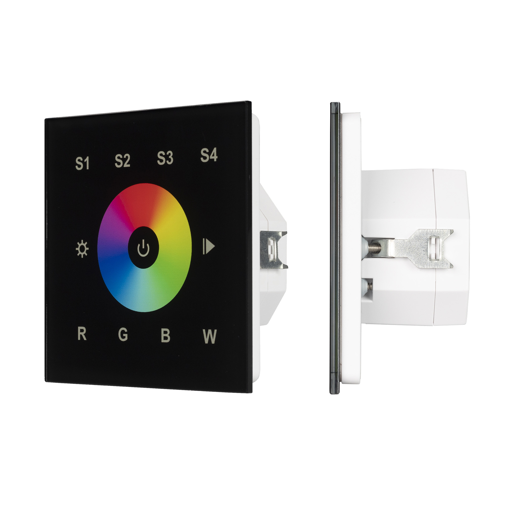 INTELLIGENT ARLIGHT Сенсорная панель DALI-901-11-1G-4SC-RGBW-DT8-IN Black (BUS/230V) 037199 - Arlight