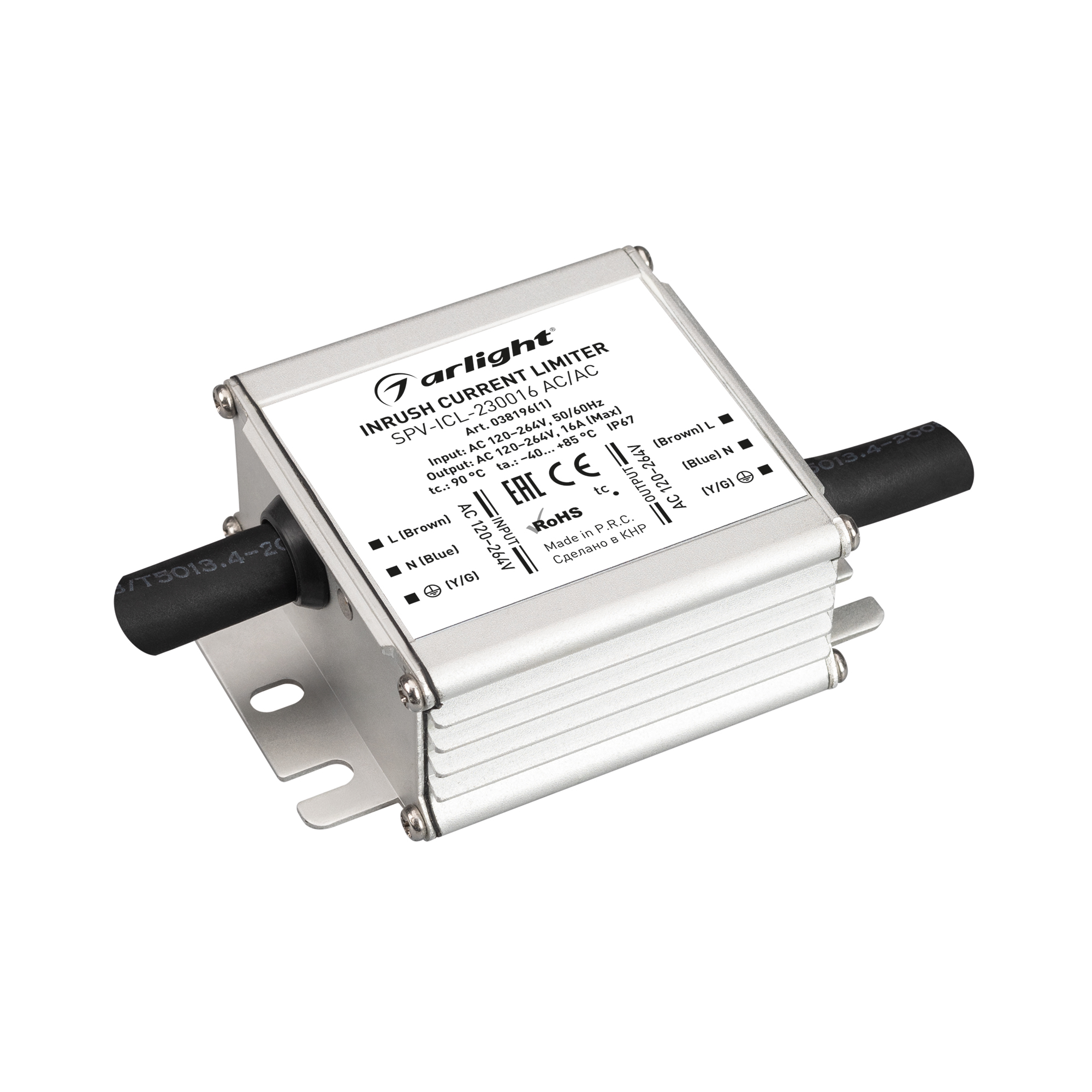 Ограничитель пускового тока SPV-ICL-230016 AC/AC (120-264V, 16A) 038196(1) - Arlight