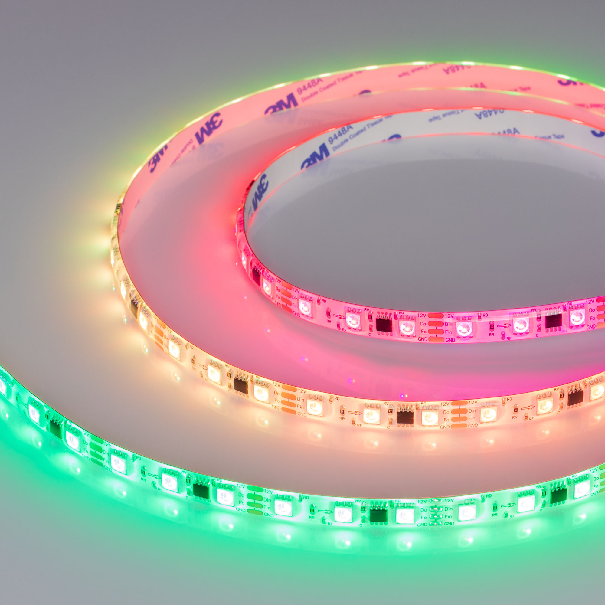 Лента герметичная SPI-SE-B60-10mm 12V RGB-PX3-BPT (12 W/m, IP65, 5060, 5m) 039597 - Arlight