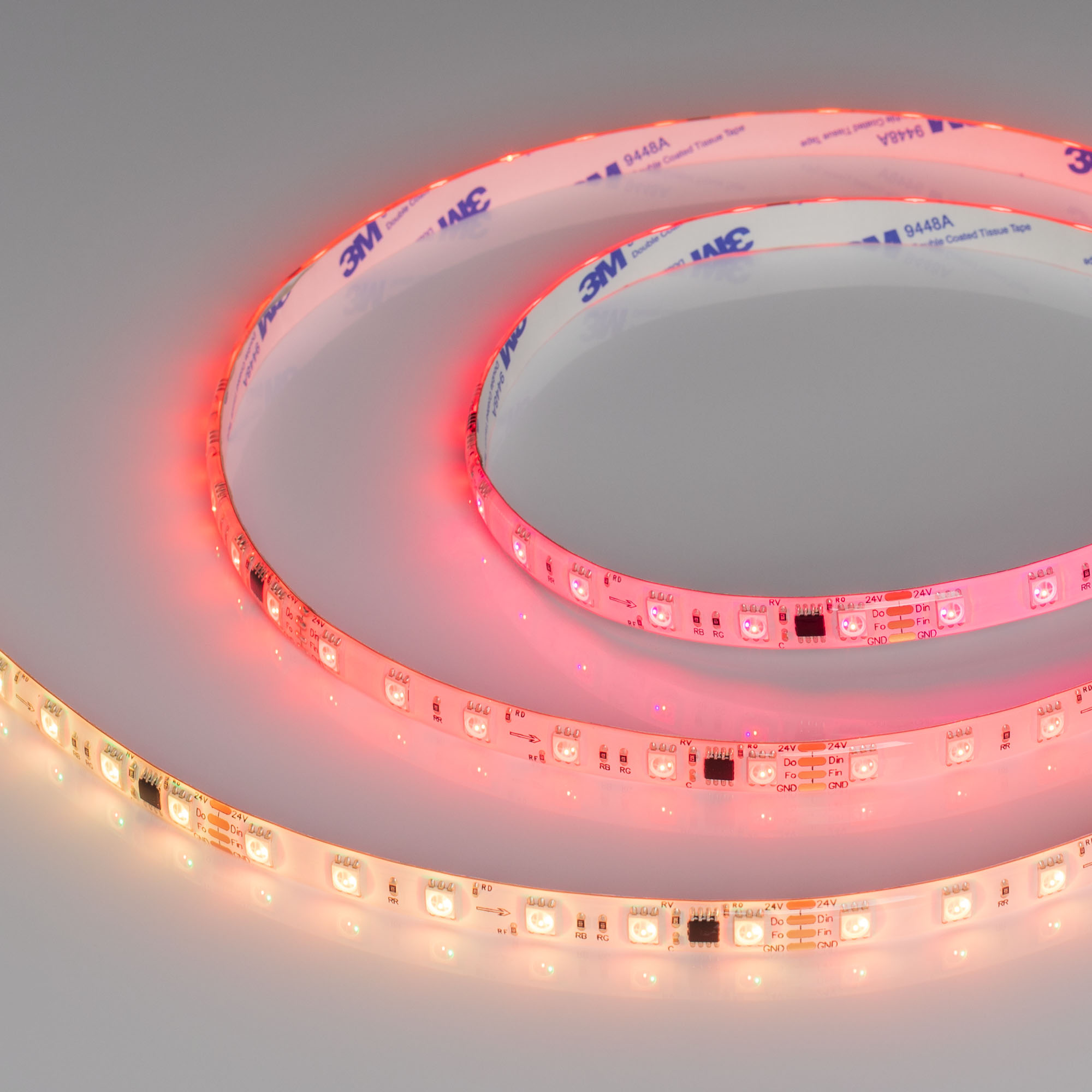 Лента герметичная SPI-SE-B60-10mm 24V RGB-PX6-BPT (12 W/m, IP65, 5060, 5m) 039601 - Arlight