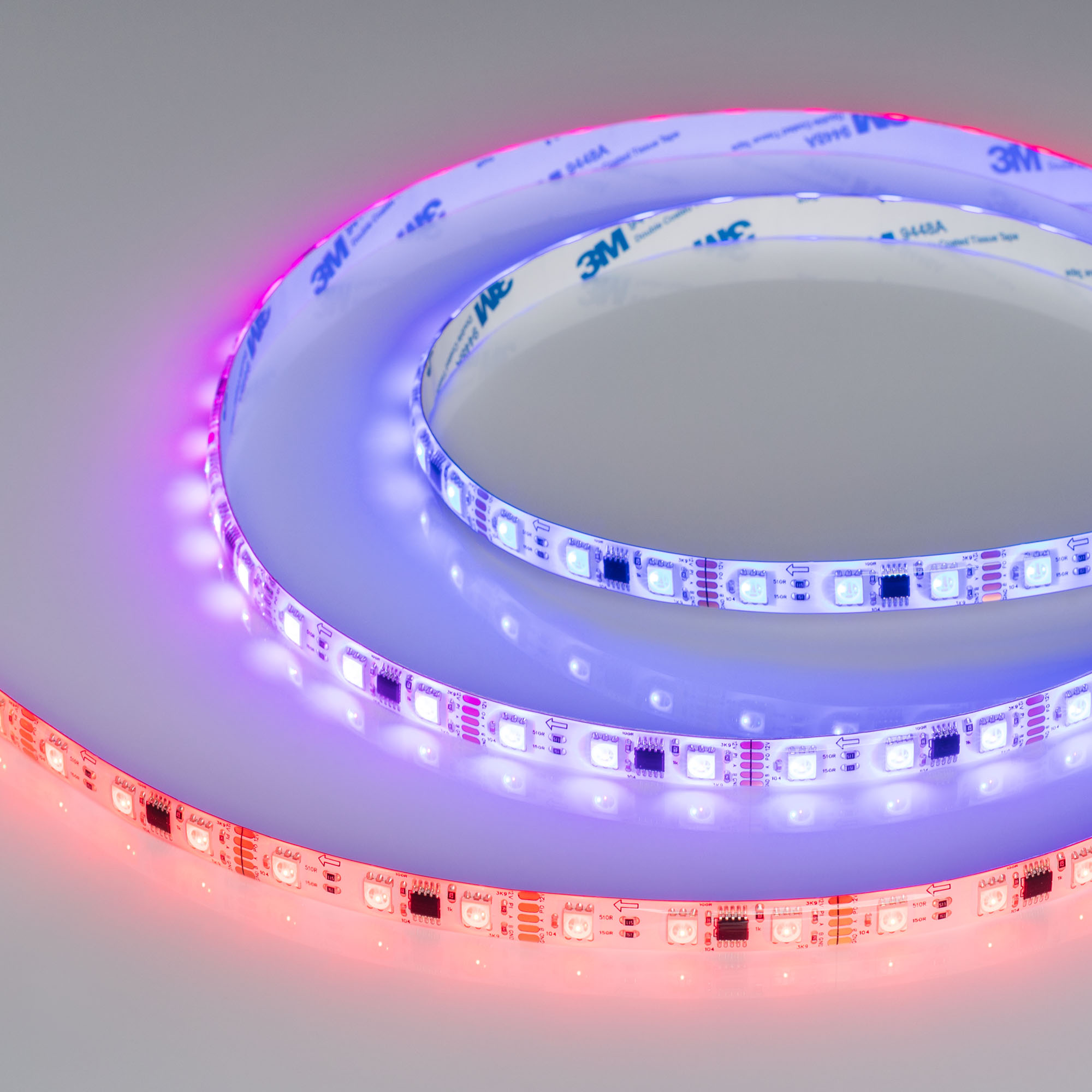 Лента герметичная DMX-SE-B60-10mm 12V RGB-PX3 (14 W/m, IP65, 5060, 5m) 039604 - Arlight