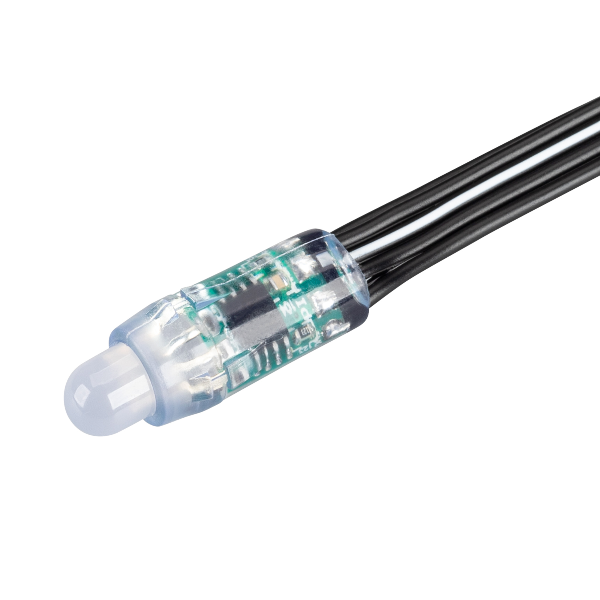 Герметичный управляемый модуль DMX-UVR-D12 5V RGB (0.3W, IP67, 90deg) 039171 - Arlight