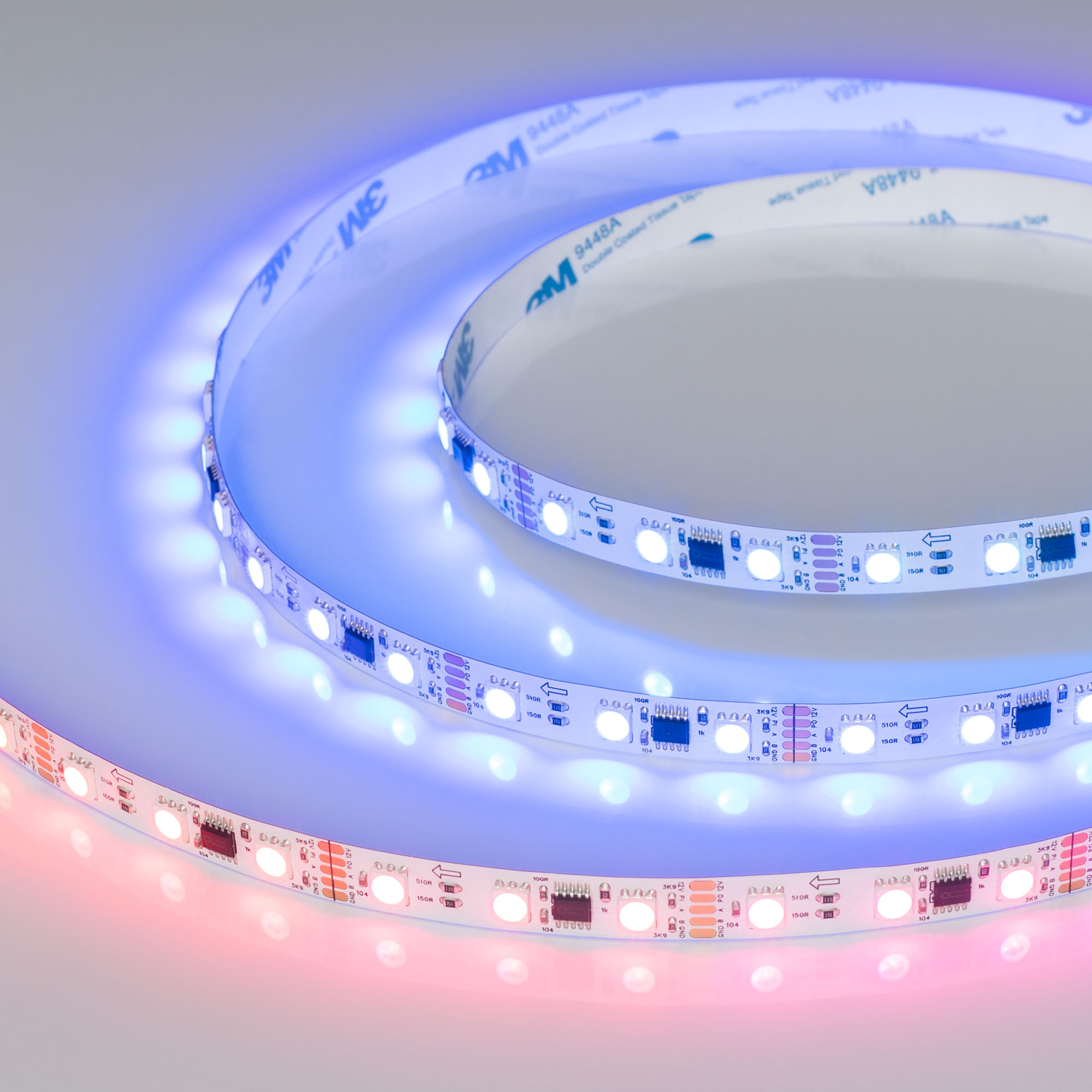 Лента DMX-B60-10mm 12V RGB-PX3 (14 W/m, IP20, 5060, 5m) 039174 - Arlight
