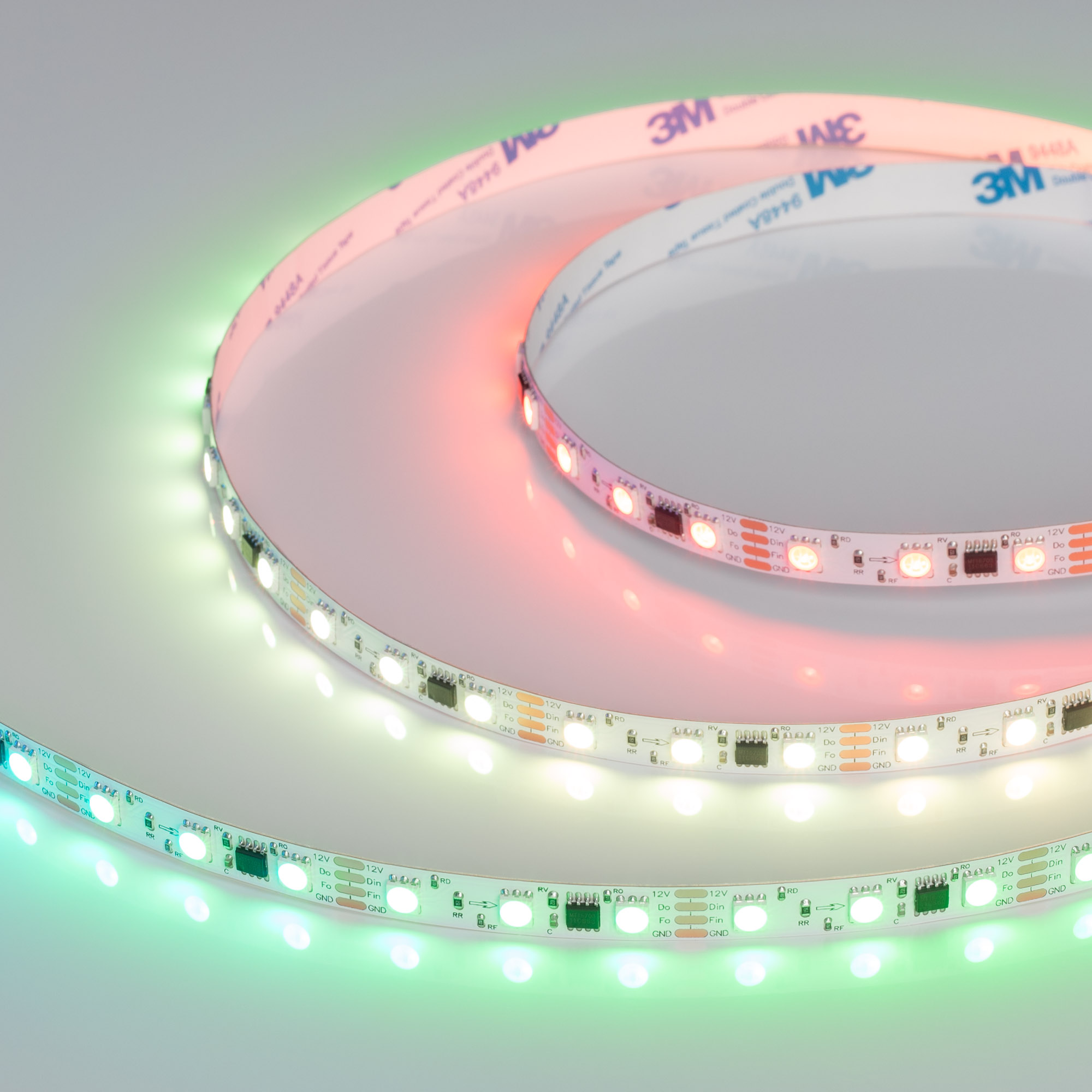 Лента SPI-B60-10mm 12V RGB-PX3-BPT (12 W/m, IP20, 5060, 5m) 039179 - Arlight