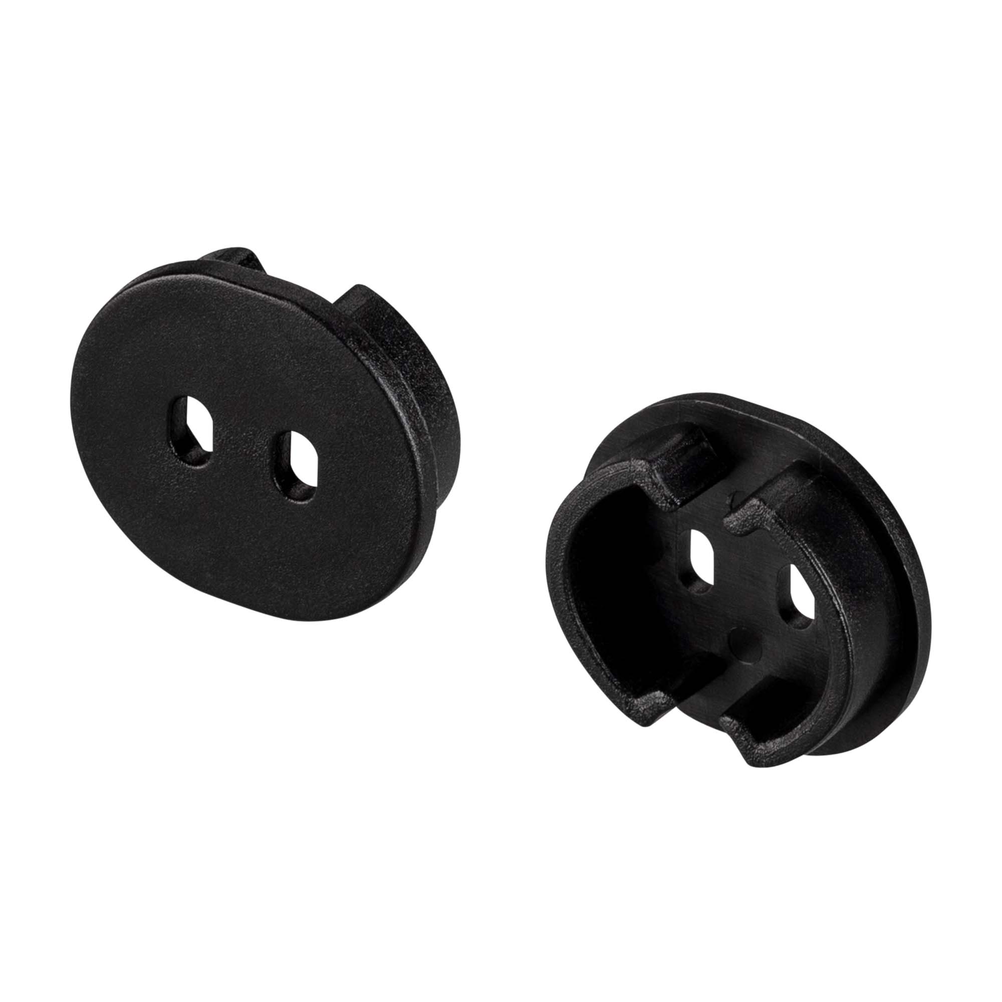 Заглушка ARH-ROUND-D20-DUAL BLACK с отверстием 039302 - Arlight