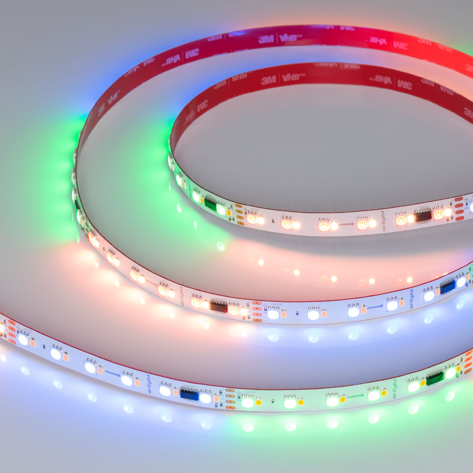 Лента SPI-BA120-12mm 24V RGBW-Warm-PX6-BPT (16 W/m, IP20, 5060/2835, 5m) 040620 - Arlight