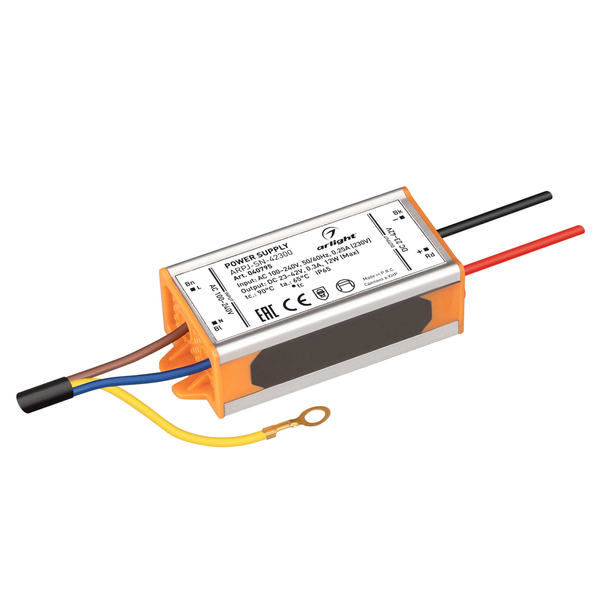 Блок питания ARPJ-SN-42300 (12W, 23-42V, 300mA) 040795 - Arlight