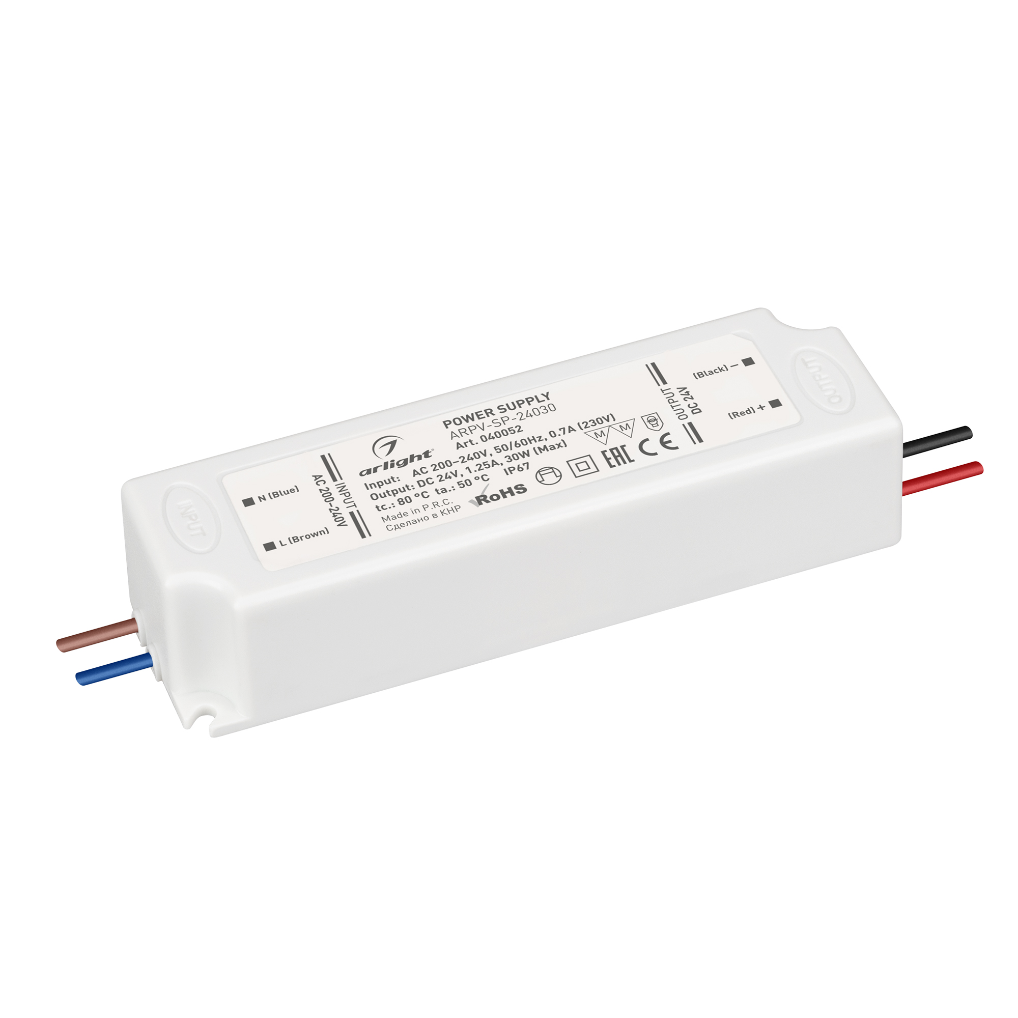 Блок питания ARPV-SP-24030 (24V, 1.25A, 30W) 040052 - Arlight