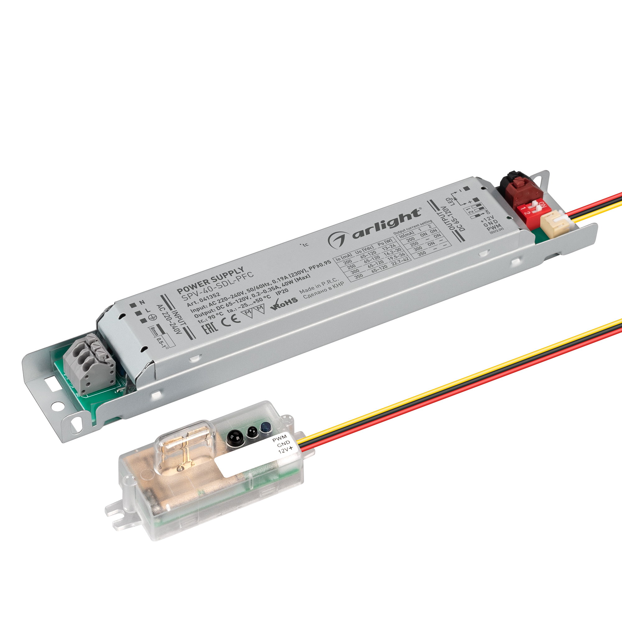 Блок питания SPV-40-SDL-PFC (40W, 65-120V, 0.2-0.35A) 041352 - Arlight