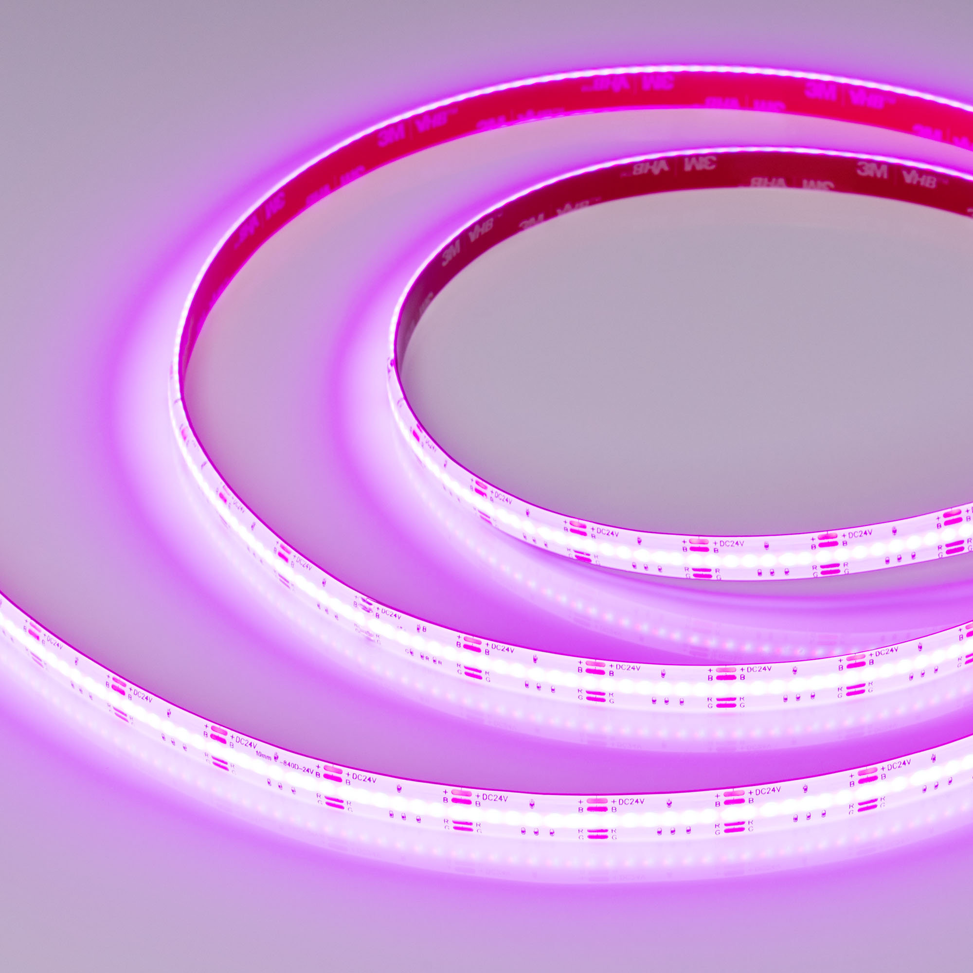 Лента герметичная COB-SE-X840-10mm 24V RGB (16 W/m, IP65, CSP, 5m) 041390 - Arlight