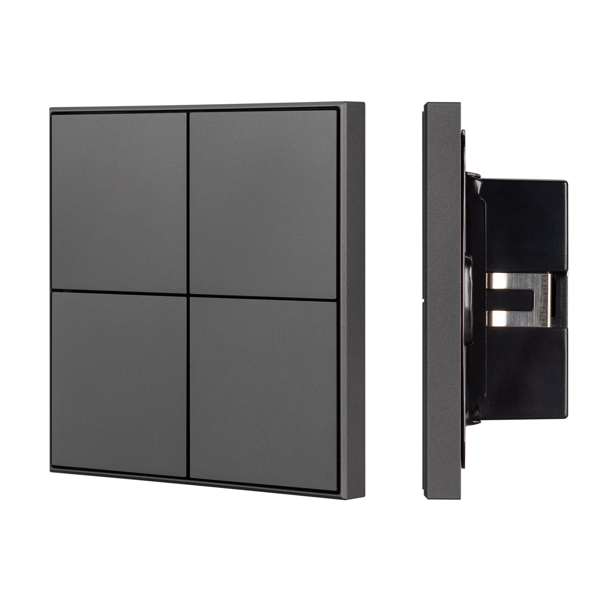 INTELLIGENT ARLIGHT Кнопочная панель KNX-304-23-IN Black (BUS, Frame) 039667 - Arlight