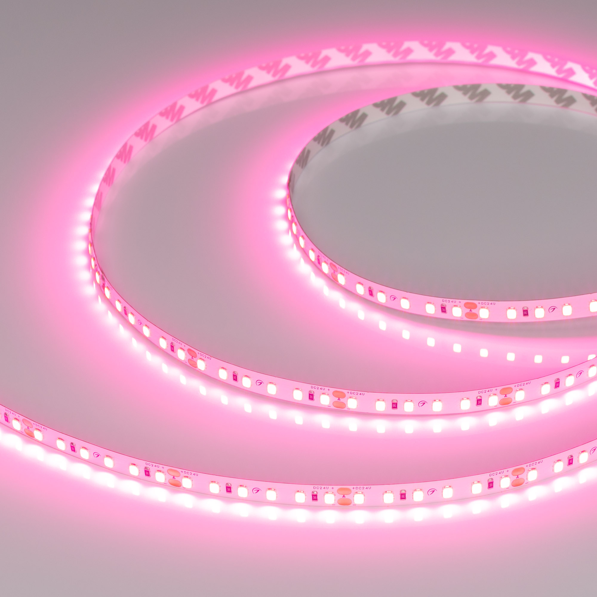 Лента RT-A120-8mm 24V Pink (9.6 W/m, IP20, 2835, 5m) 043380 - Arlight