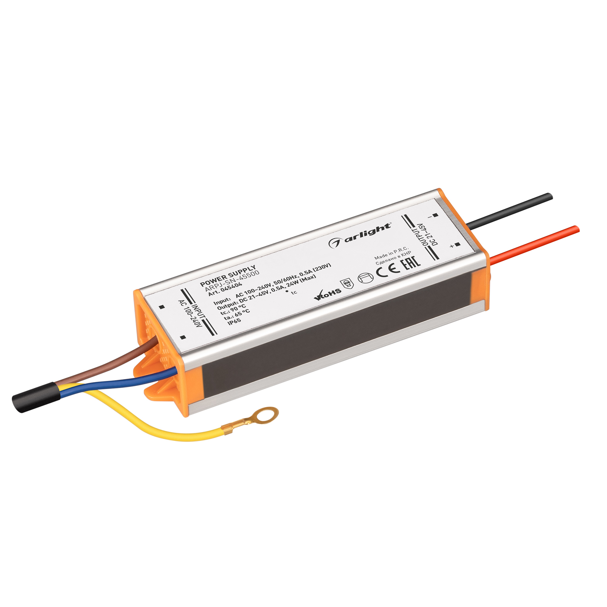 Блок питания ARPJ-SN-45500 (24W, 21-45V, 500mA) 045404 - Arlight