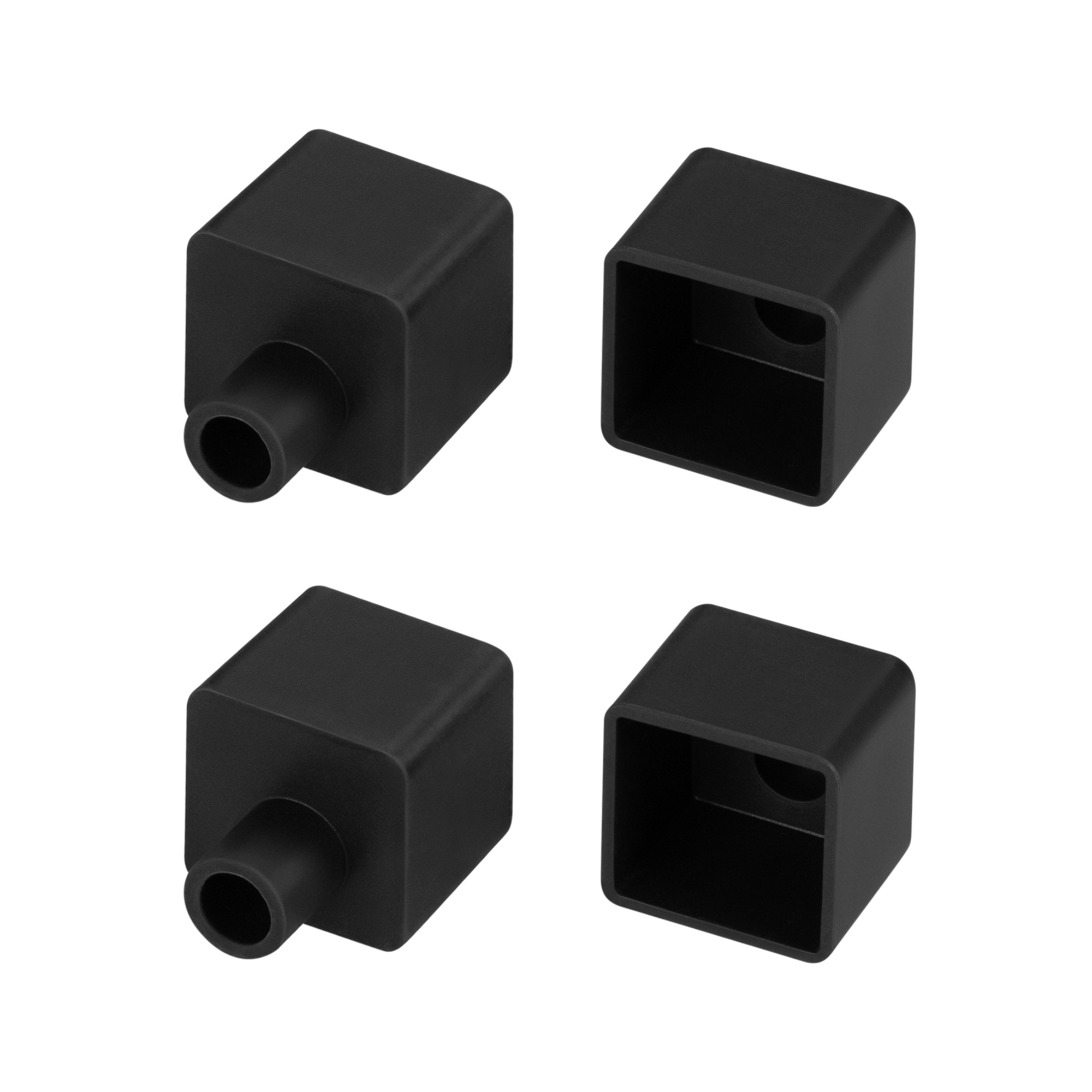 Заглушка WPH-FLEX-1616 BLACK с отверстием 045873 - Arlight
