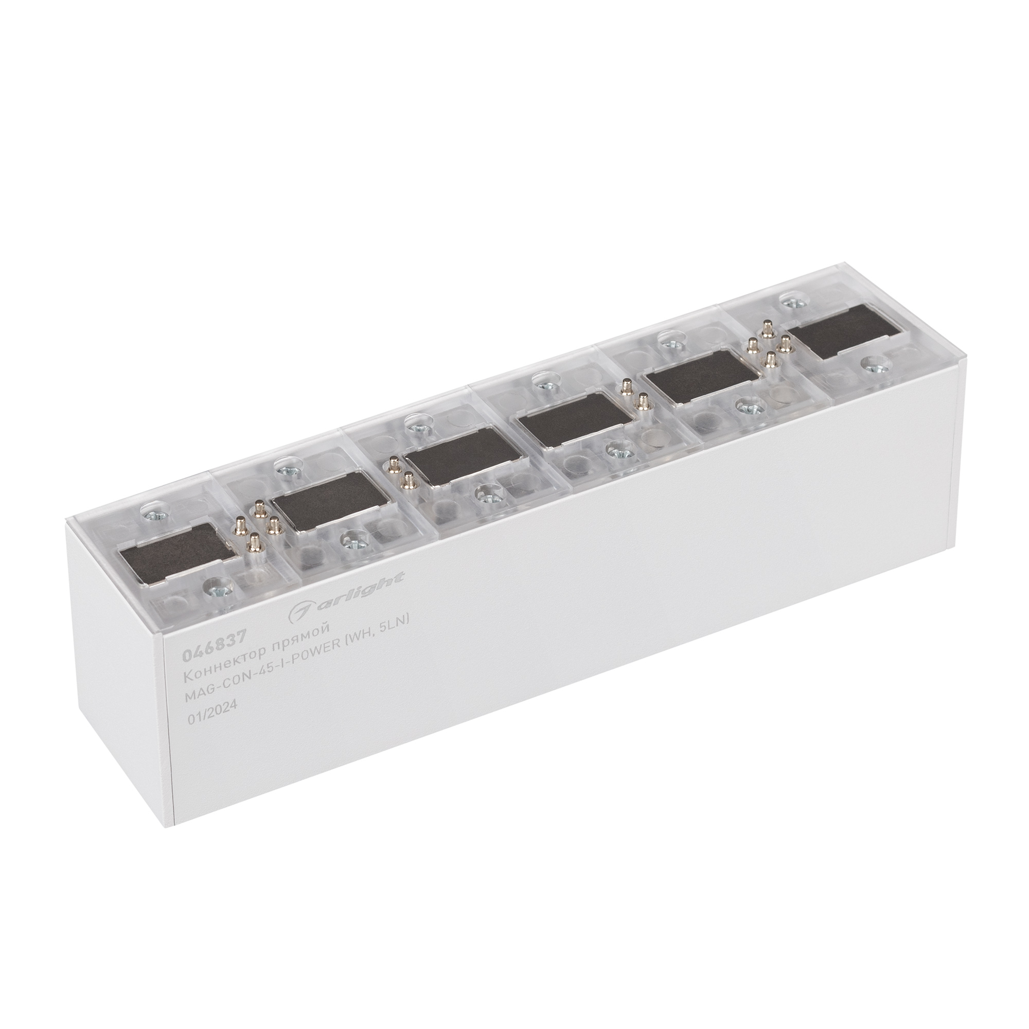 Коннектор прямой MAG-CON-45-I-POWER (WH) 034999 - Arlight