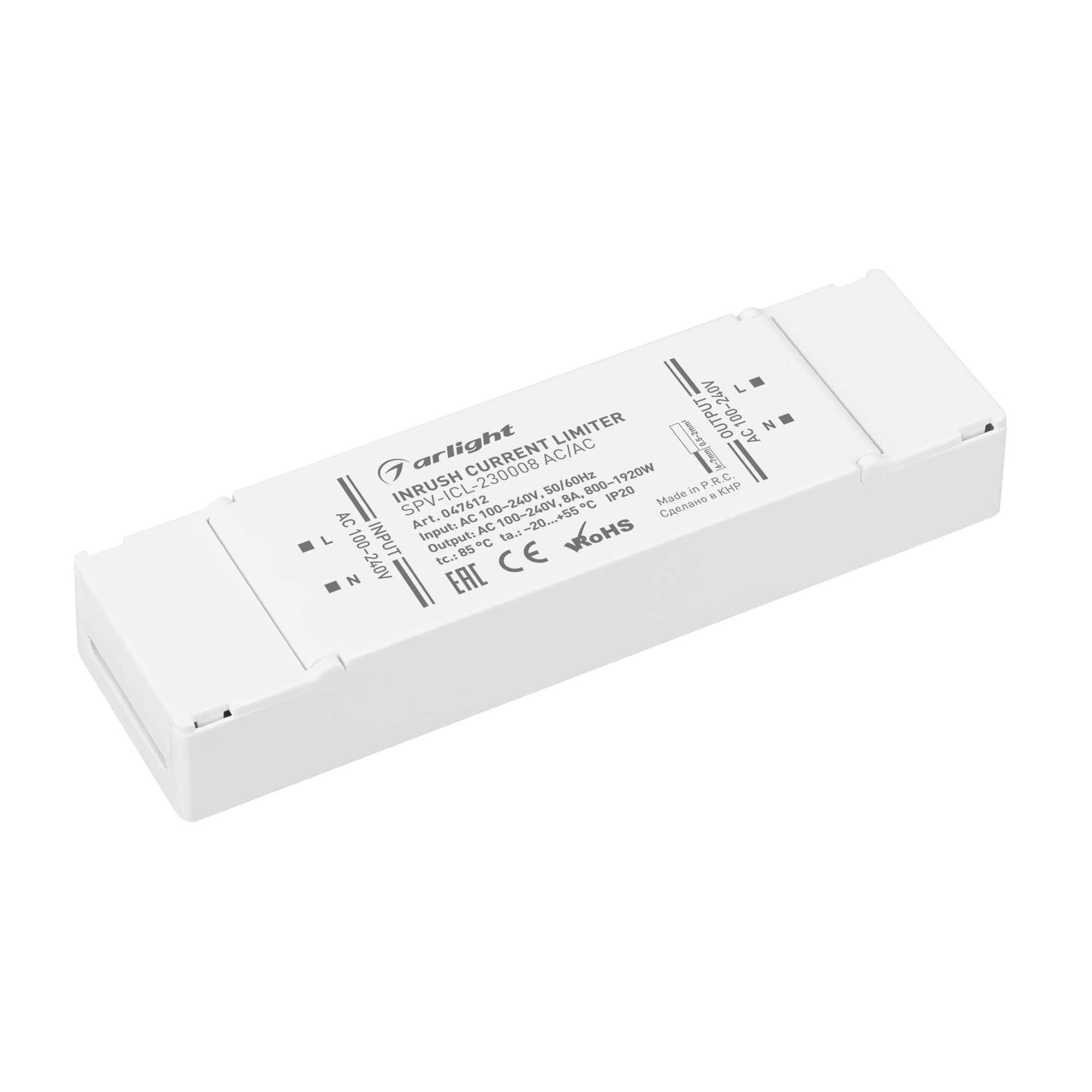 Ограничитель пускового тока SPV-ICL-230008 AC/AC (100-240V, 8A) 047612 - Arlight