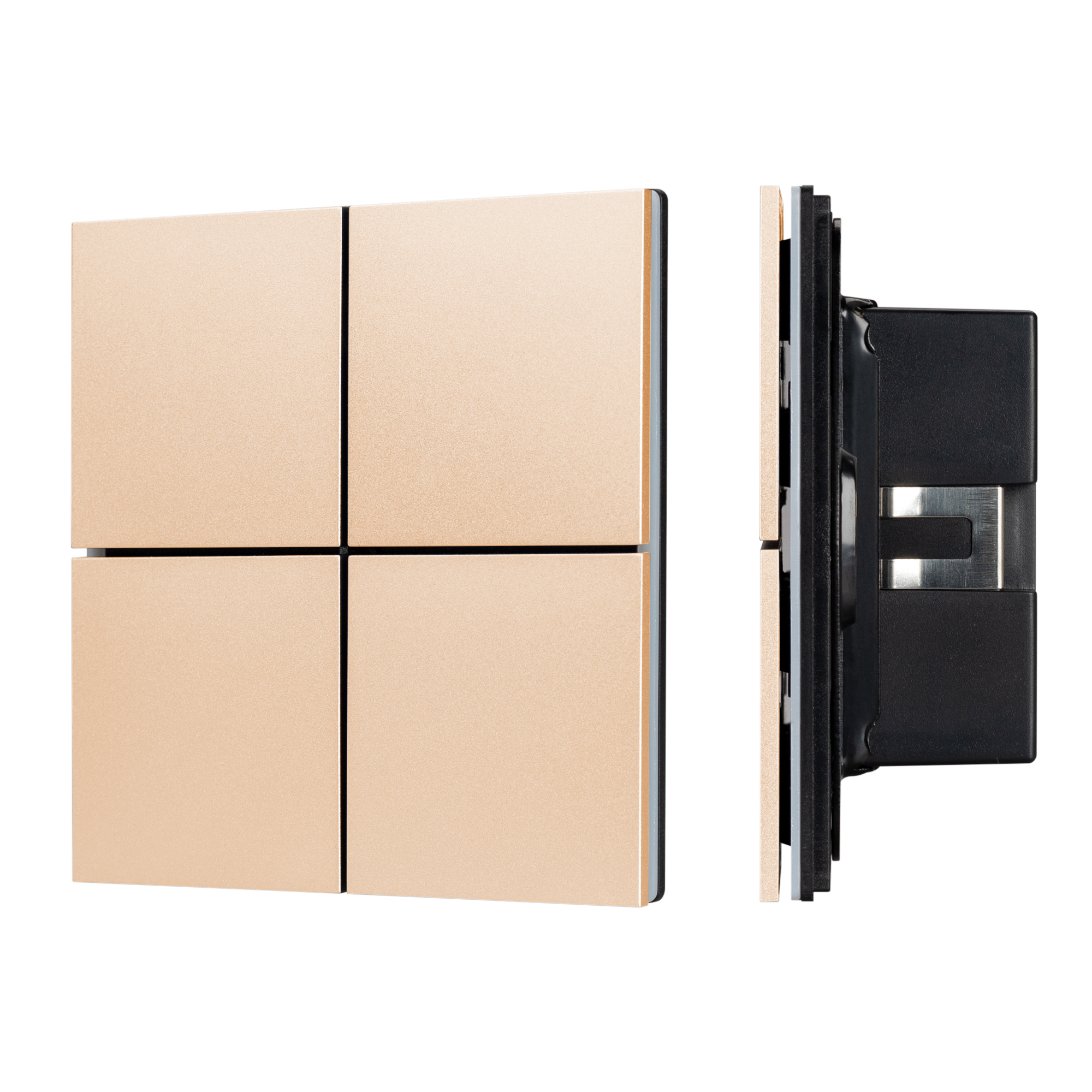 INTELLIGENT ARLIGHT Кнопочная панель KNX-304-23-IN Champagne (BUS, Frameless) 039665 - Arlight