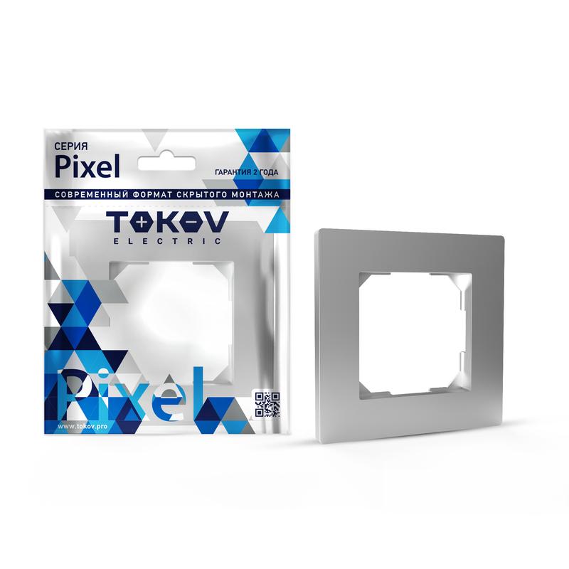 Рамка 1-м Pixel алюм. TKE-PX-RM1-C03 - TOKOV ELECTRIC