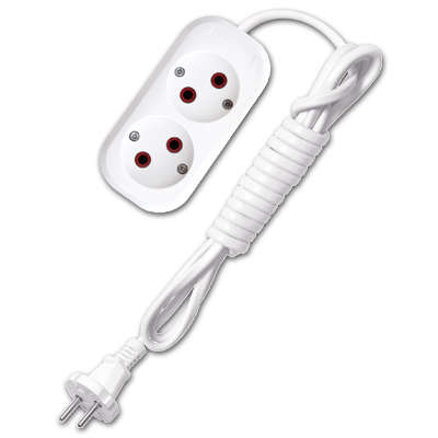 Удлинитель 2х2м без заземл. 6А IP20 У6-011 ШВВП 2х0.75 9631911 - UNIVersal