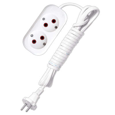 Удлинитель 2х3м без заземл. 6А IP20 У6-011 ШВВП 2х0.75 9631912 - UNIVersal