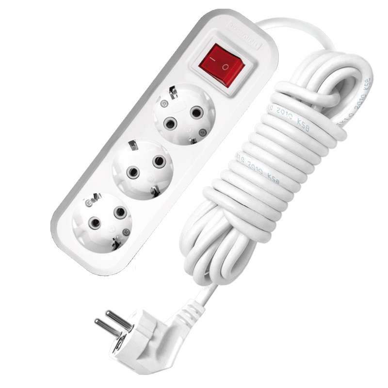 Удлинитель 3х3м с заземл. 13А IP20 S-303 ПВС 3х1 с выкл. 9631986 - UNIVersal