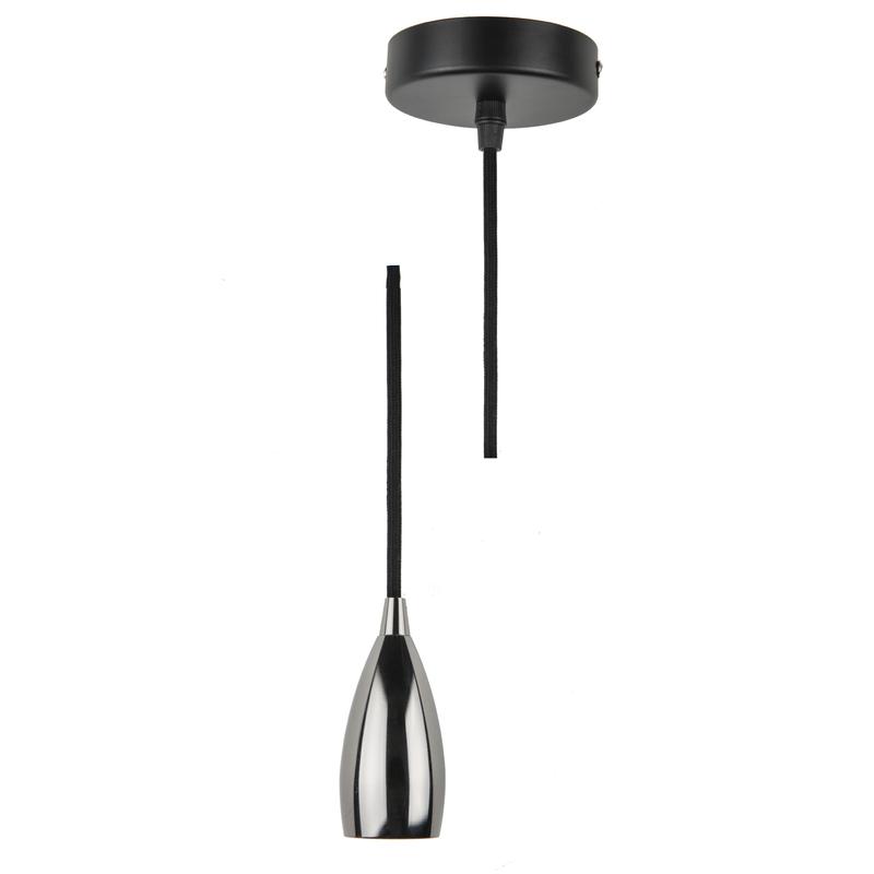 Патрон декоративный DLC-T-S32/E27 TS/1M/BL PEARL BLACK Techno провод 1м и крепление алюм. Uniel UL-00005289 - Uniel