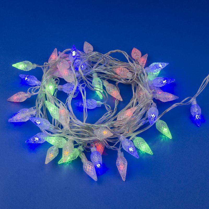 Гирлянда LED "Шишки-1" ULD-S0500-050/DTA MULTI IP20 PINE CONES-1 5м 50 диодов разноцвет. свет провод прозр. Uniel UL-00007194 - Uniel