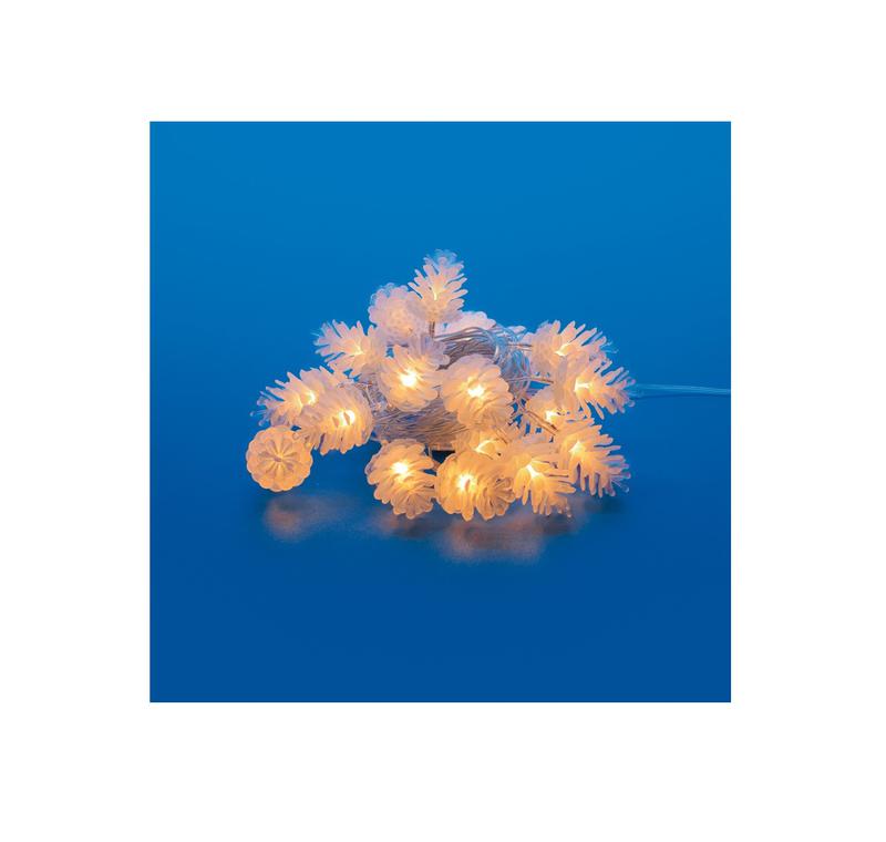 Гирлянда LED "Шишки" ULD-S0500-050/DTA WARM WHITE IP20 PINE CONES 5м 50 диодов тепл. бел. свет провод прозр. Uniel UL-00007192 - Uniel