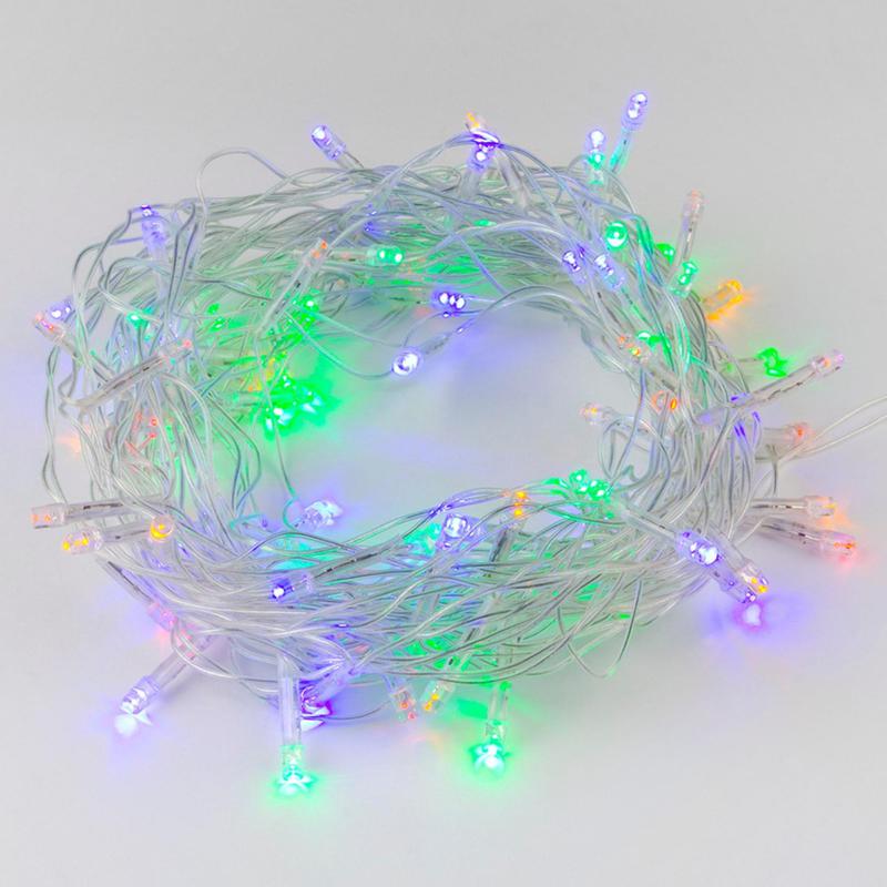 Гирлянда LED ULD-S1000-090/STA MULTI IP20 10м 90 диодов разноцвет. свет провод прозр. Uniel UL-00007179 - Uniel