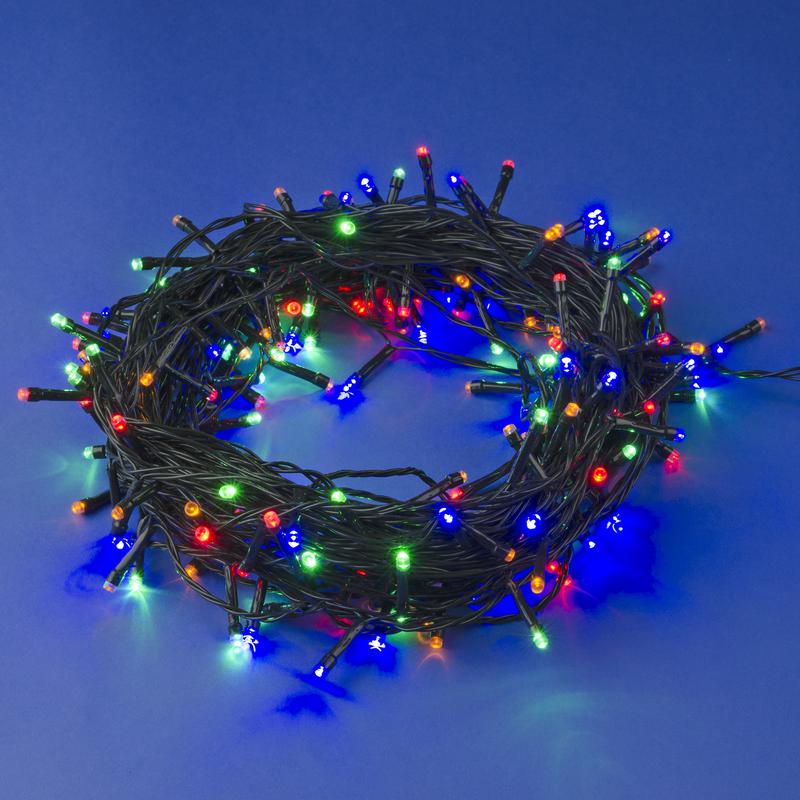 Гирлянда LED ULD-S2000-200/DGA MULTI IP20 20м 200 диодов разноцвет. свет провод зел. Uniel UL-00007307 - Uniel