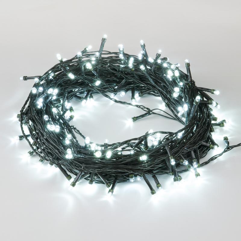 Гирлянда LED ULD-S2000-200/DGA WHITE IP20 20м 200 диодов бел. свет провод зел. Uniel UL-00007309 - Uniel