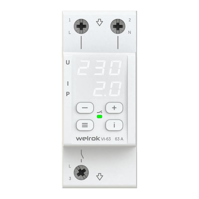 Реле напряжения с контролем тока VI-63 4660251140274 - Welrok