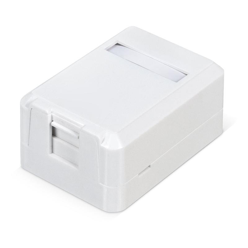 Корпус настенной розетки для установки 1-ой вставки типа Keystone Jack Д WRline WR-MB-1 бел. 505219 - Hyperline