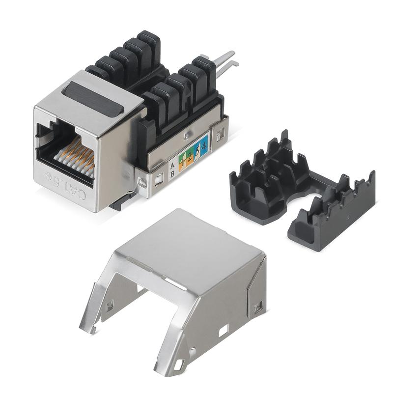 Вставка Keystone Jack RJ45 кат.5E экранир. WR-KJ-RJ45-C5E-SH-90 90град. заделка тип 110 505213 - WRline