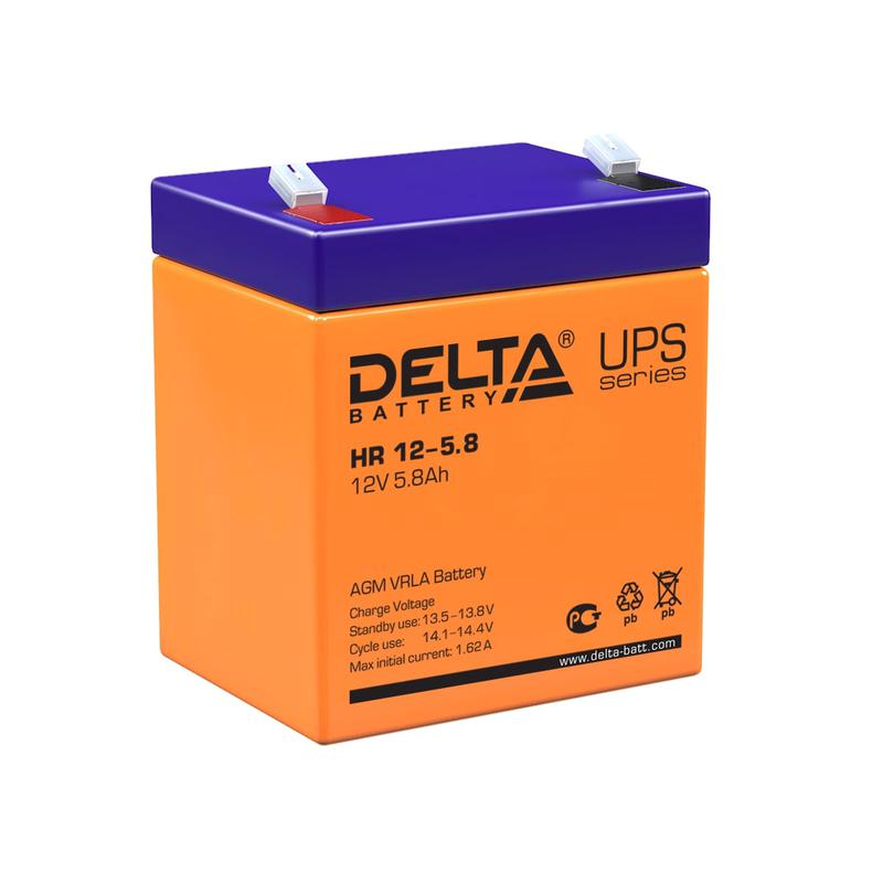 Аккумулятор UPS 12В 5.8А.ч HR 12-5.8 - DELTA