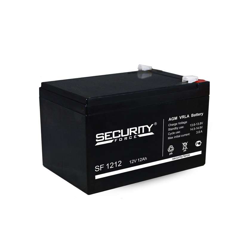 Аккумулятор ОПС 12В 12А.ч SF 1212 - Security Force