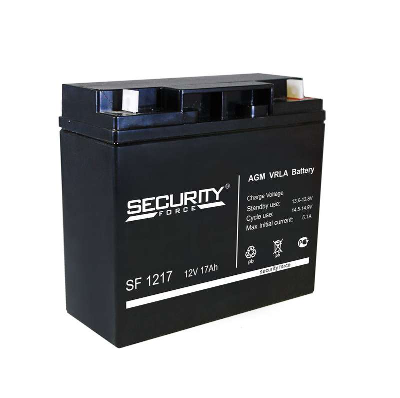 Аккумулятор ОПС 12В 17А.ч SF 1217 - Security Force